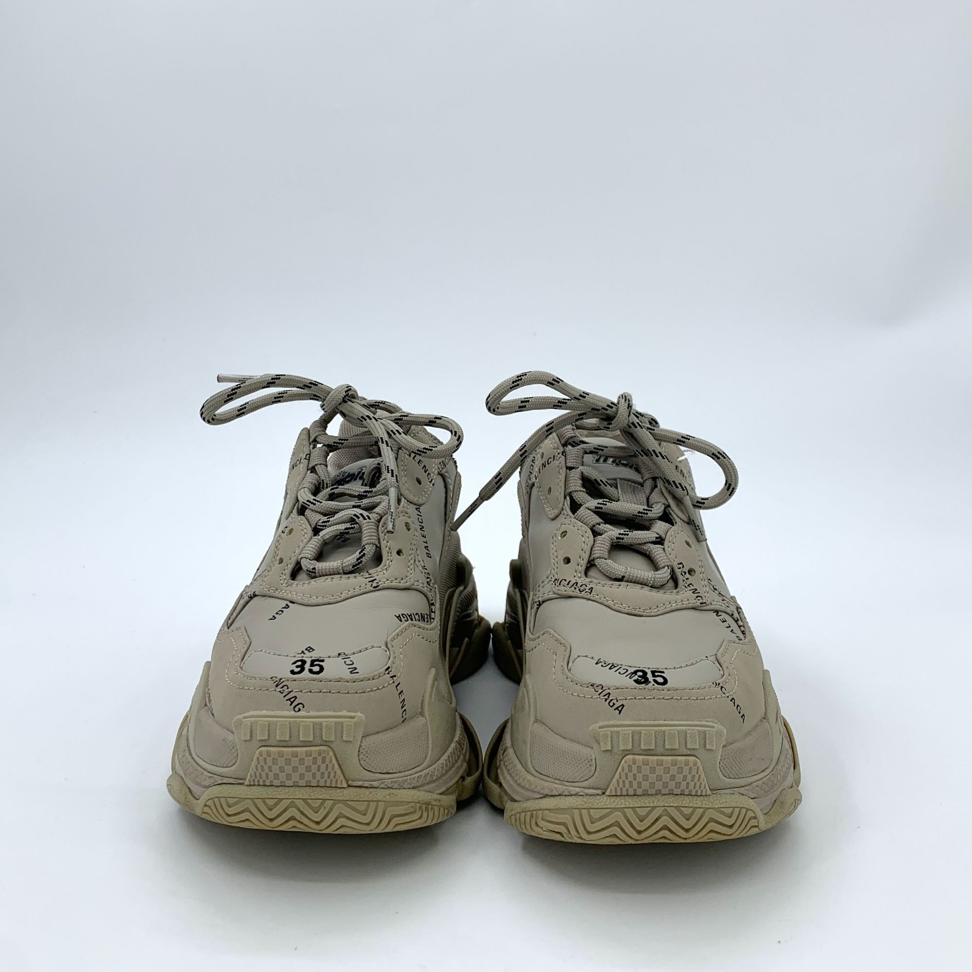 Balenciaga Balenciaga Triple S Beige Sneakers Size 35 Womens Leather De Size US 5 / IT 35 - 3 Thumbnail
