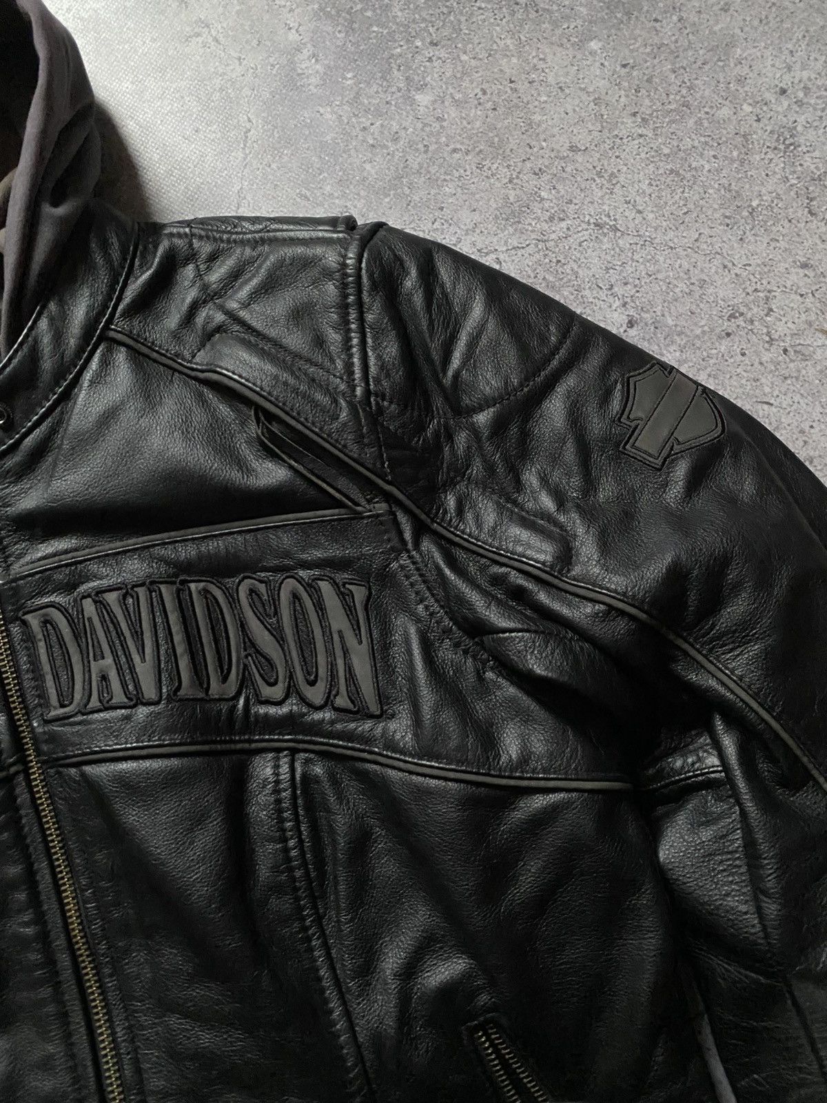 Harley Davidson Harley Davidson Willie G Skull Leather Jacket Reflective Y2K Size M / US 6-8 / IT 42-44 - 5 Thumbnail