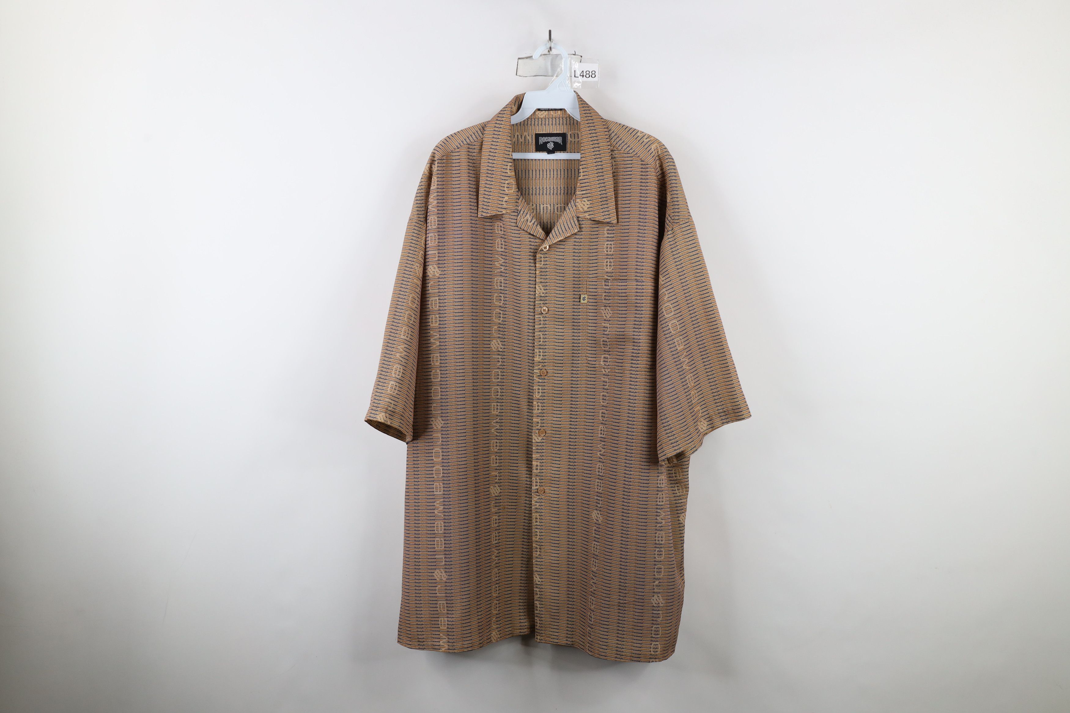 Rocawear × Vintage Vintage 90s Y2K Rocawear Baggy Fit Short Sleeve Button Shirt Size US XXL / EU 58 / 5 - 1 Thumbnail