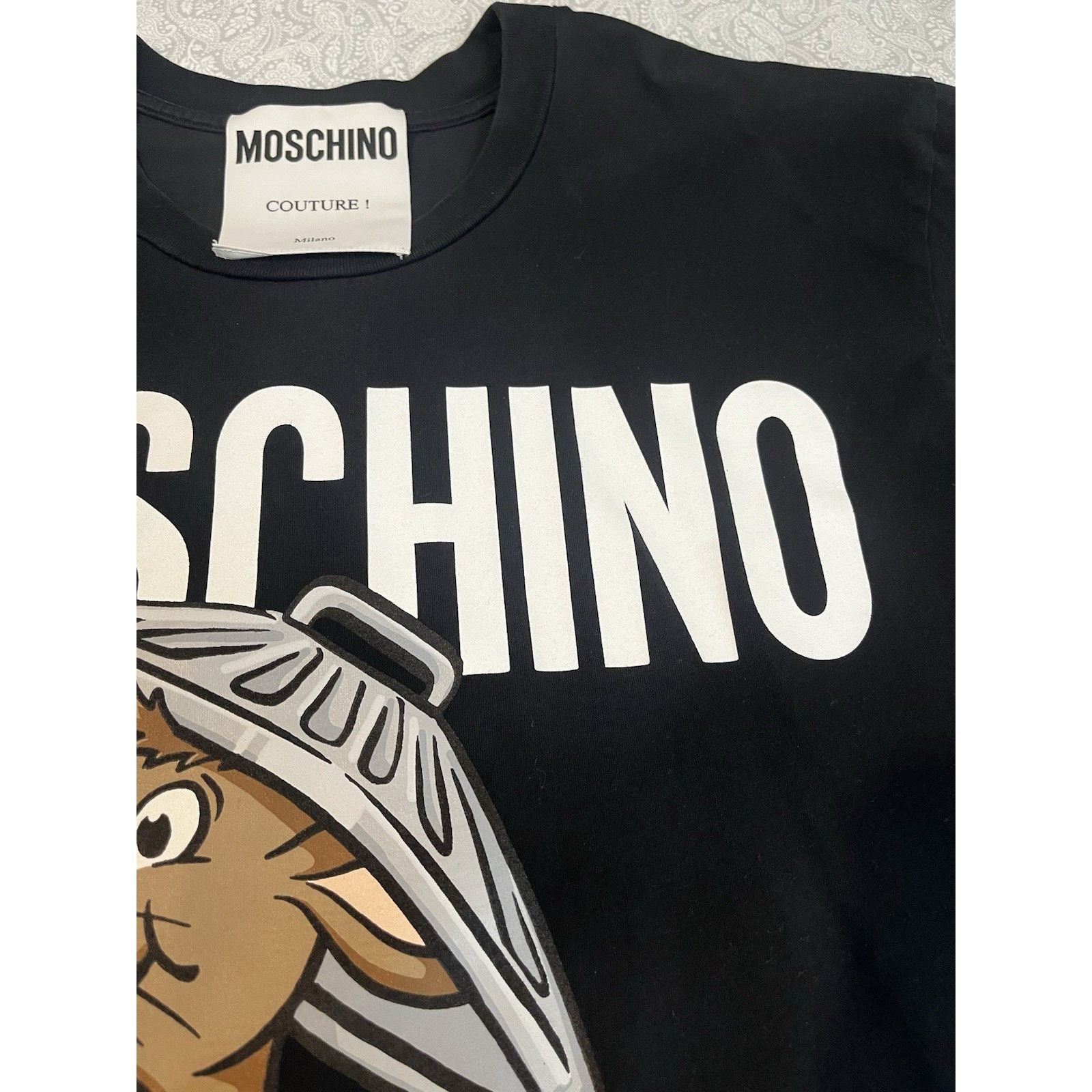 Moschino Authentic Moschino Couture Rat-A-Porter T-Shirt Black Italy Size US XXS / EU 40 - 10 Thumbnail
