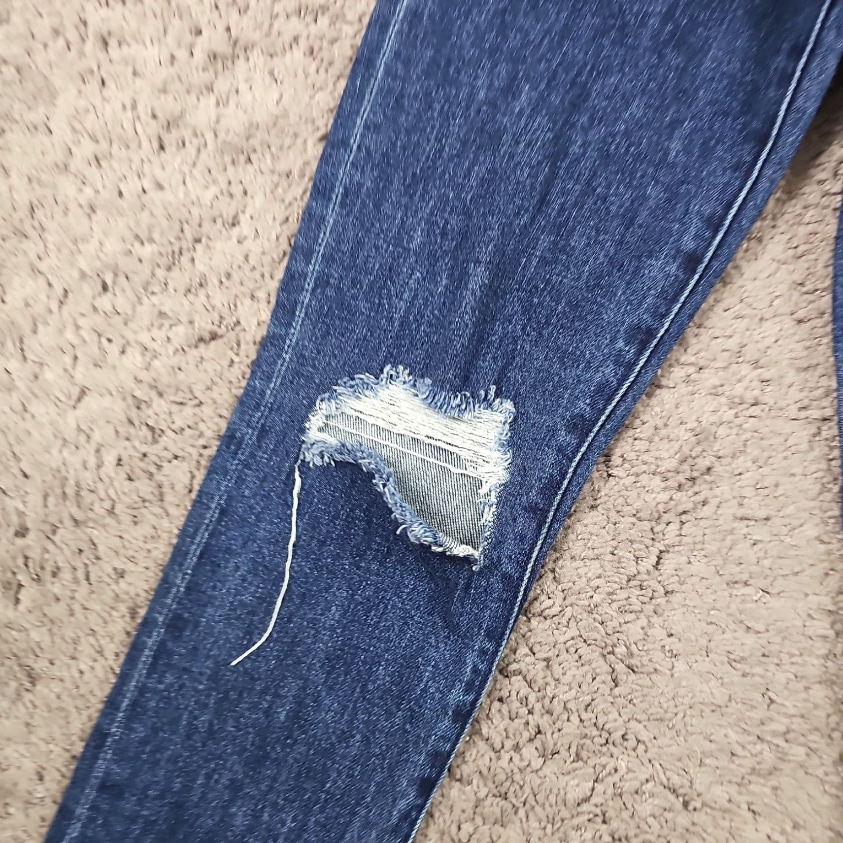 J Brand J Brand Jeans Womens Slim Straight High Rise Distressed Stretch Denim 25 Regular 23x30 Blue Label Jeans Size 42" / US 20 - 2 Thumbnail