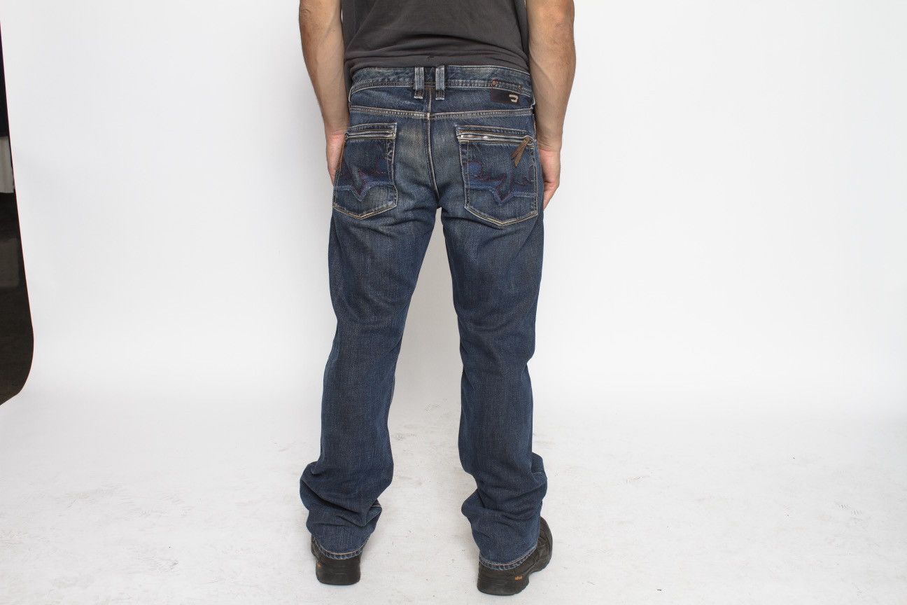 Diesel BLUE FADED DENIM RELAXED FIT PANTS BY DIESEL Size US 34 / EU 50 - 4 Thumbnail