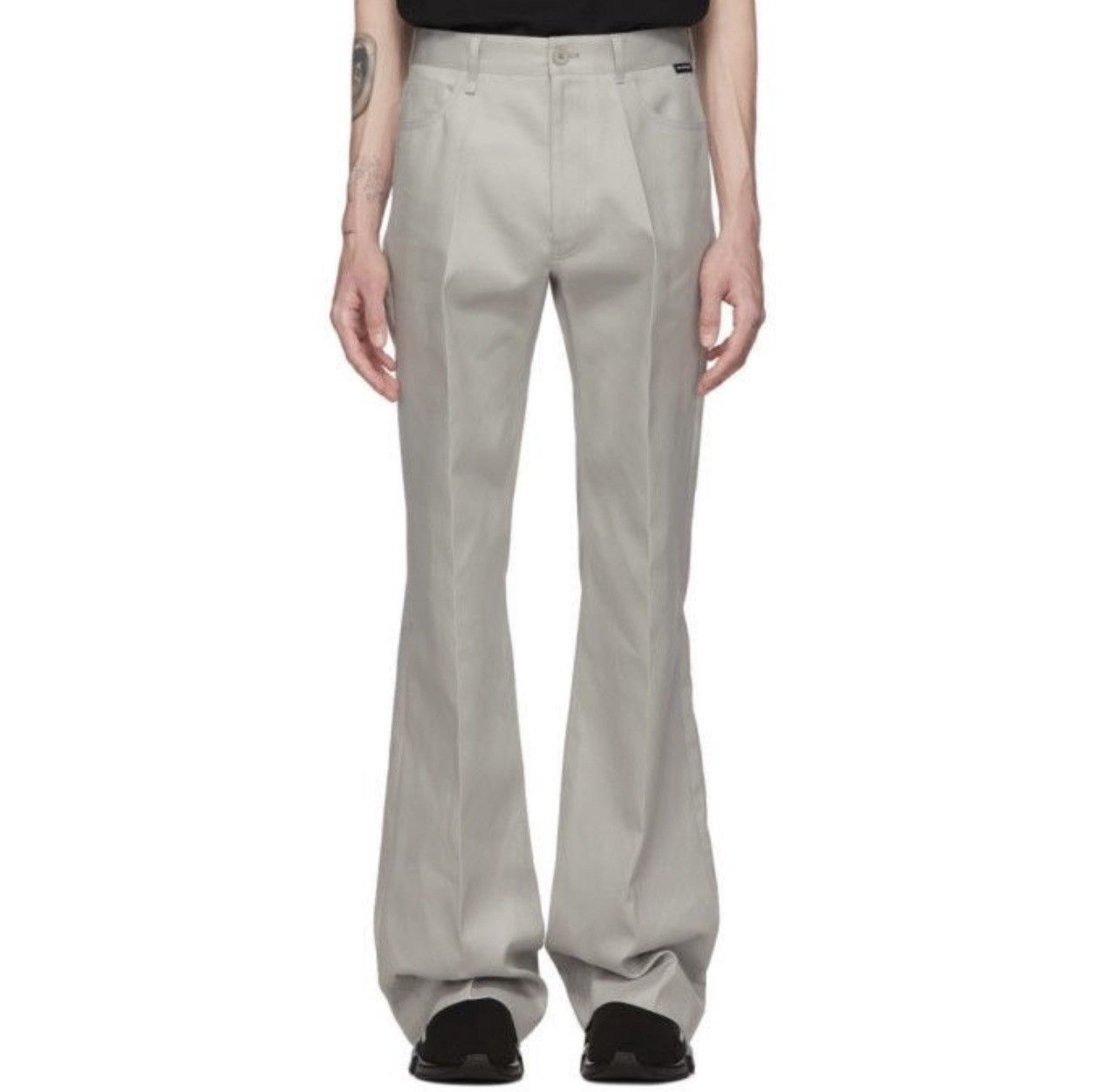 Balenciaga FREE TAX! BNWT 2018 Balenciaga Grey Fluid Trouser Pants Size US 30 / EU 46 - 1 Thumbnail