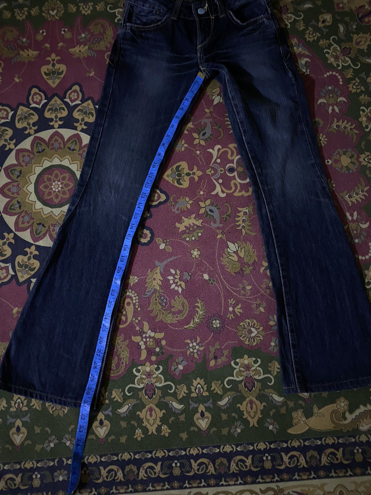 Edwin 🔥FLARE🔥🔥Something Edwin Vienus Jean Flare Denim Size US 27 - 15 Thumbnail