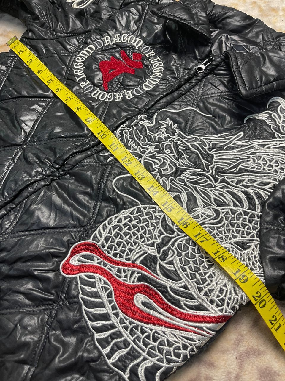 Japanese Brand Hanatabi Gakudan Embroided Sukajan Puffer Jacket Size US M / EU 48-50 / 2 - 9 Thumbnail
