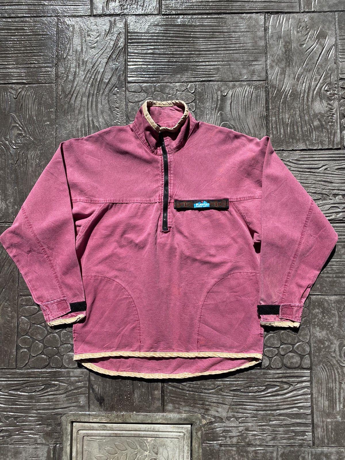 KAVU × Vintage Vintage Rare 90’s KAVU Sunfaded Halfzip Jumper Size US M / EU 48-50 / 2 - 2 Thumbnail