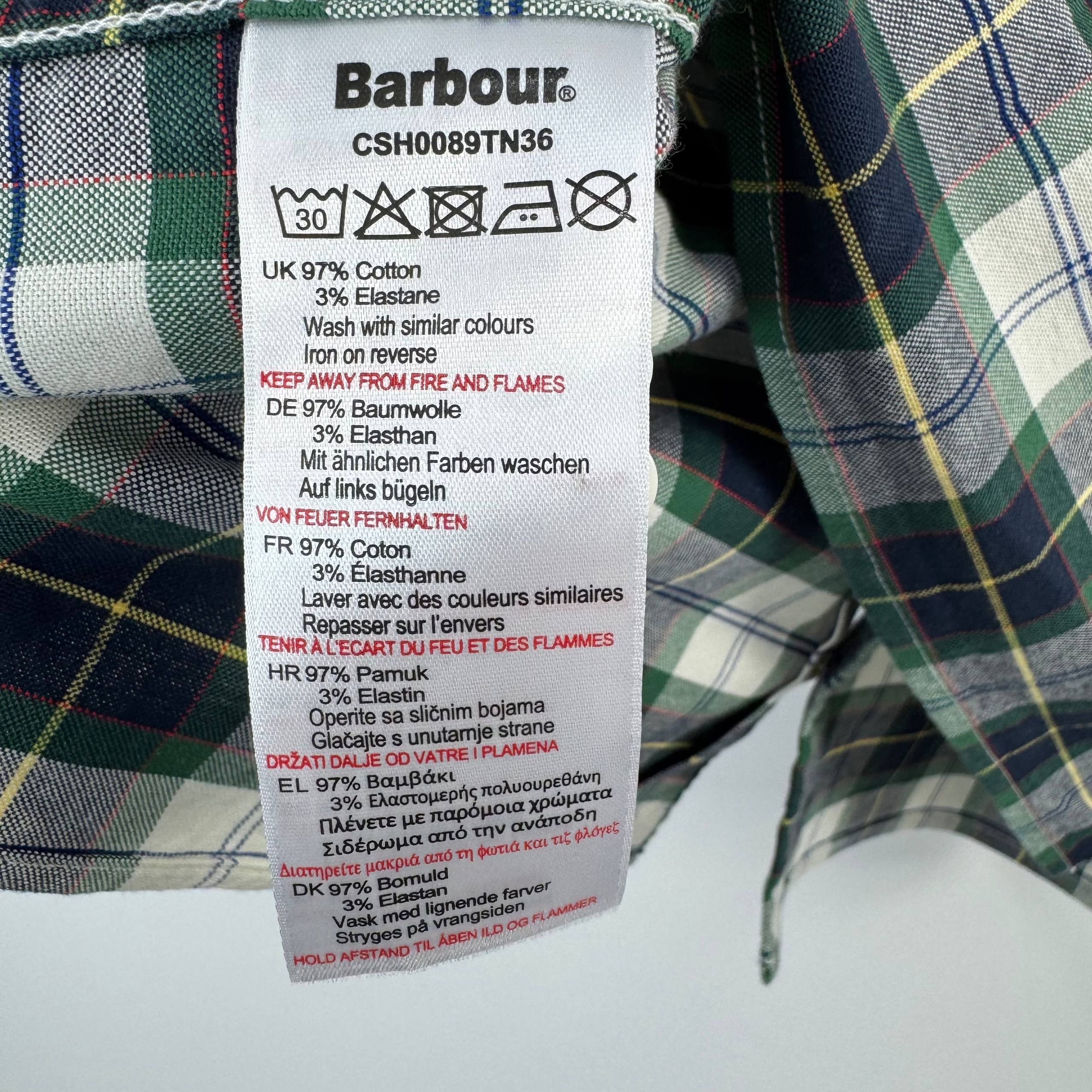 Barbour Barbour Kids Plaid Short Sleeve Shirt Green Size L 10-11Y Size US XXS / EU 40 - 7 Thumbnail