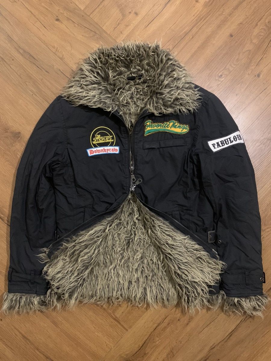 If Six Was Nine 2000s japanese IGNITION fur jacket pacth work lgb vkeistyel Size US M / EU 48-50 / 2 - 1 Thumbnail