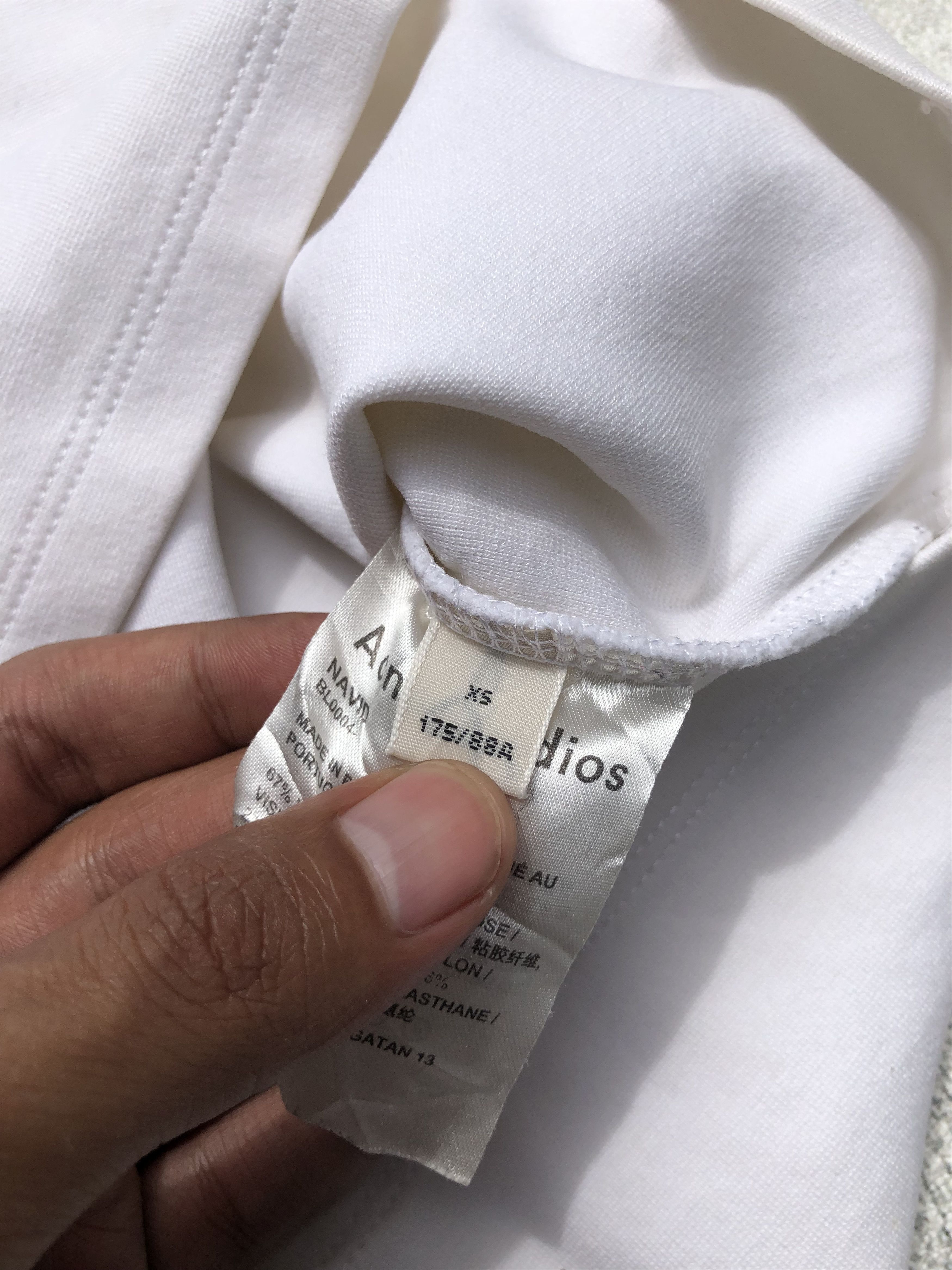 Acne Studios Acne Studios Neck Logo Navid T-Shirt White Size US XS / EU 42 / 0 - 7 Thumbnail