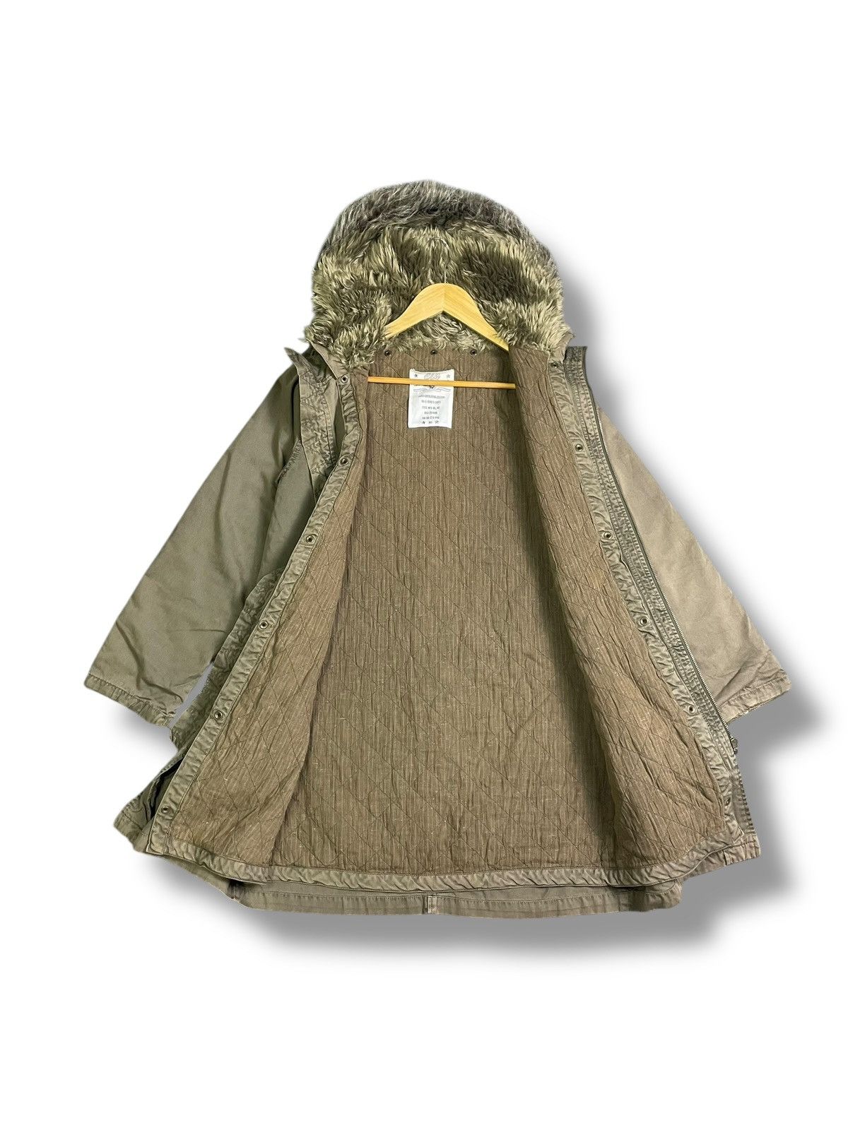 If Six Was Nine × Japanese Brand × Le Grande Bleu (L.G.B.) CLN X Japanese Brand Faux Fur Hooded Flying Jacket (36) Size US S / EU 44-46 / 1 - 2 Thumbnail