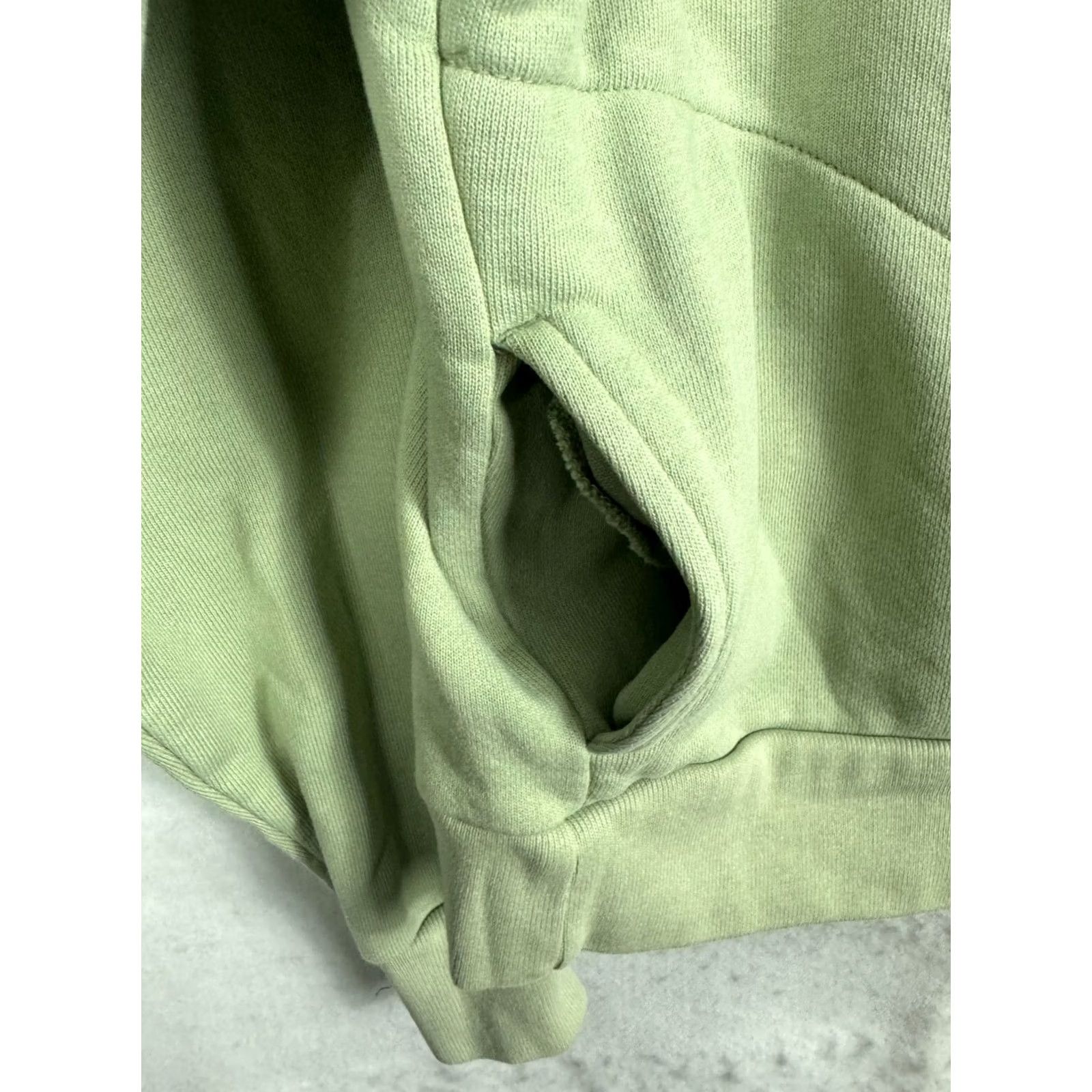 Everlane Everlane Organic Cotton Track Jacket Women XXS Green Long Sleeve Sweatshirt Size XXS / US 00 / IT 34 - 5 Thumbnail