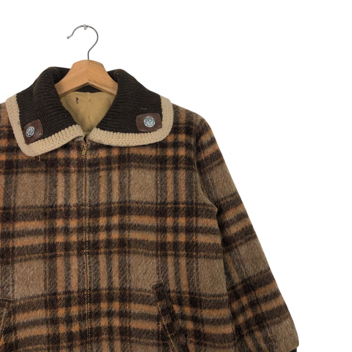 Japanese Brand 🔥VINTAGE CHORE WORK WOOL JACKET TARTAN CHECK ISSEY MIYAKE Size US M / EU 48-50 / 2 - 8 Thumbnail