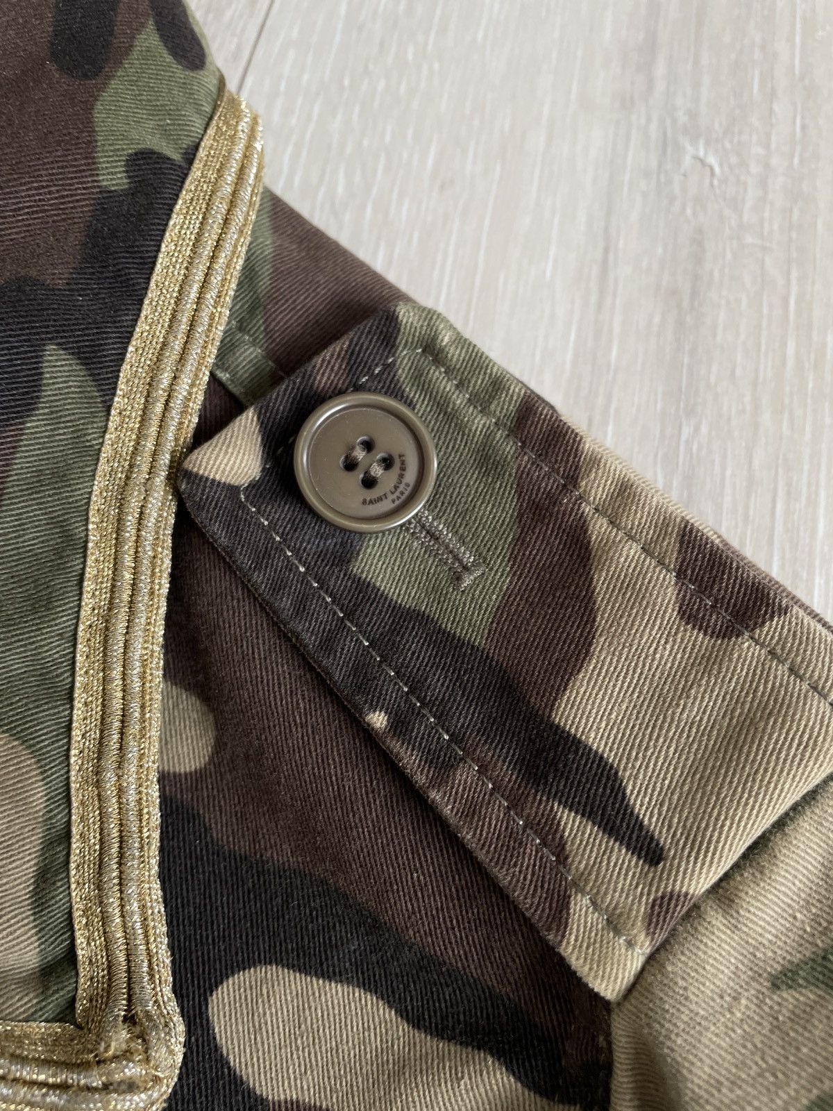 Saint Laurent Paris Saint Laurent SS15 camo military jacket by Hedi Slimane Size US S / EU 44-46 / 1 - 7 Thumbnail