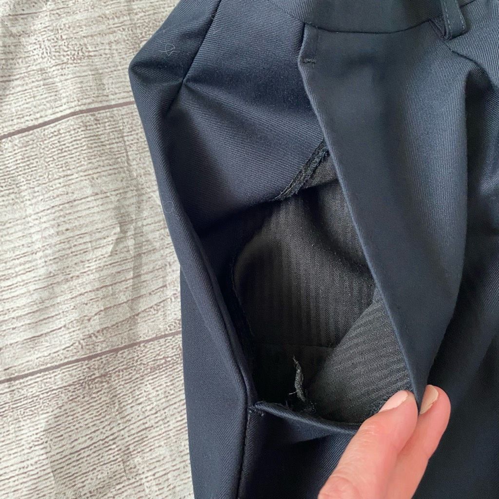 Giorgio Fiorelli Giorgio Fiorelli men 38/30 super Luxe pleated dress pants bl Size US 38 / EU 54 - 4 Thumbnail