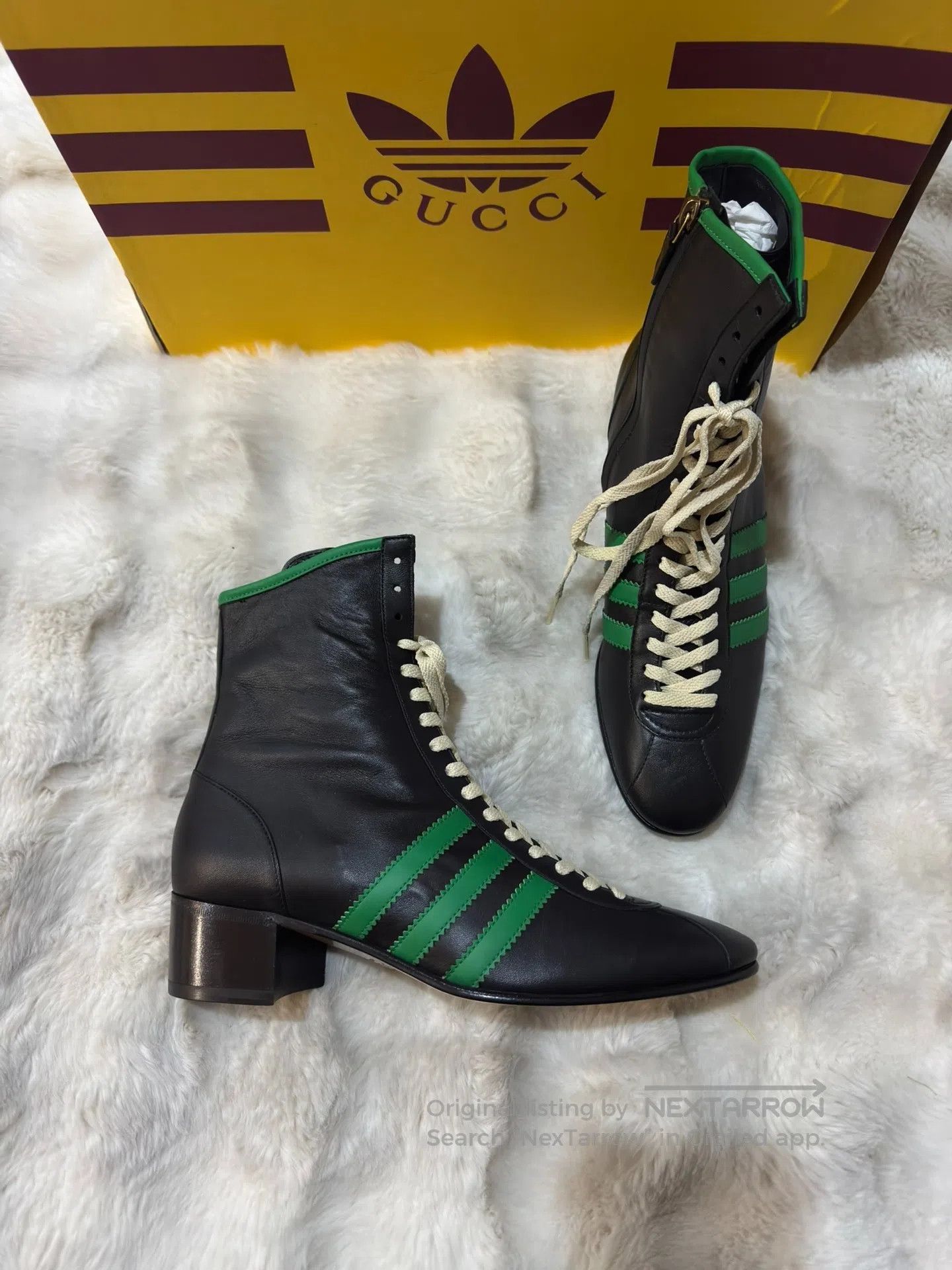 Gucci Guicci New Joint Brand Laced Boots Men's Boots| Size US 10 / EU 43 - 1 Thumbnail