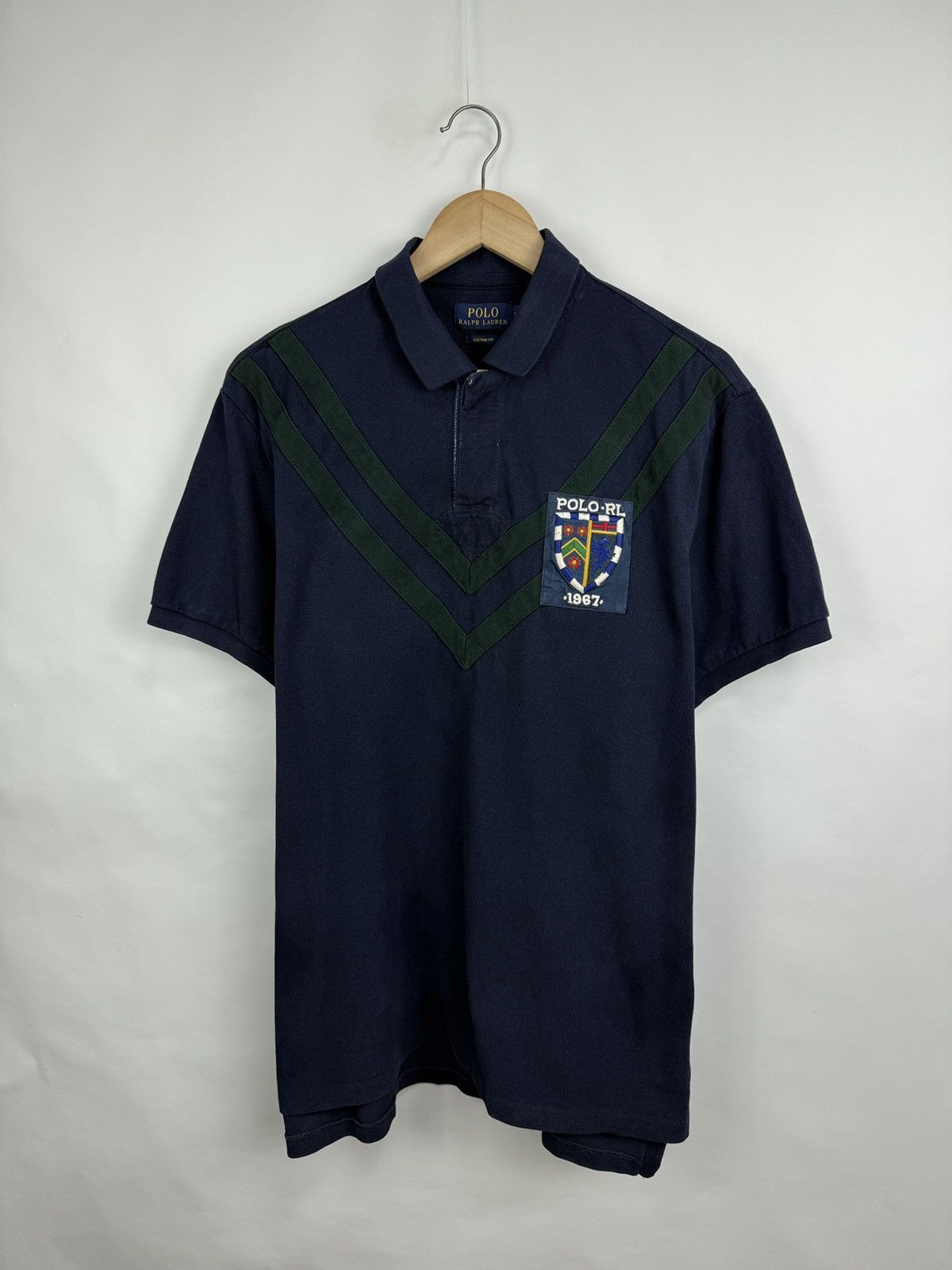 Polo Ralph Lauren 🇬🇧🏉 Polo Ralph Lauren 1967 Rugby Custom Fit Polo Chief Keef Size US XL / EU 56 / 4 - 3 Thumbnail