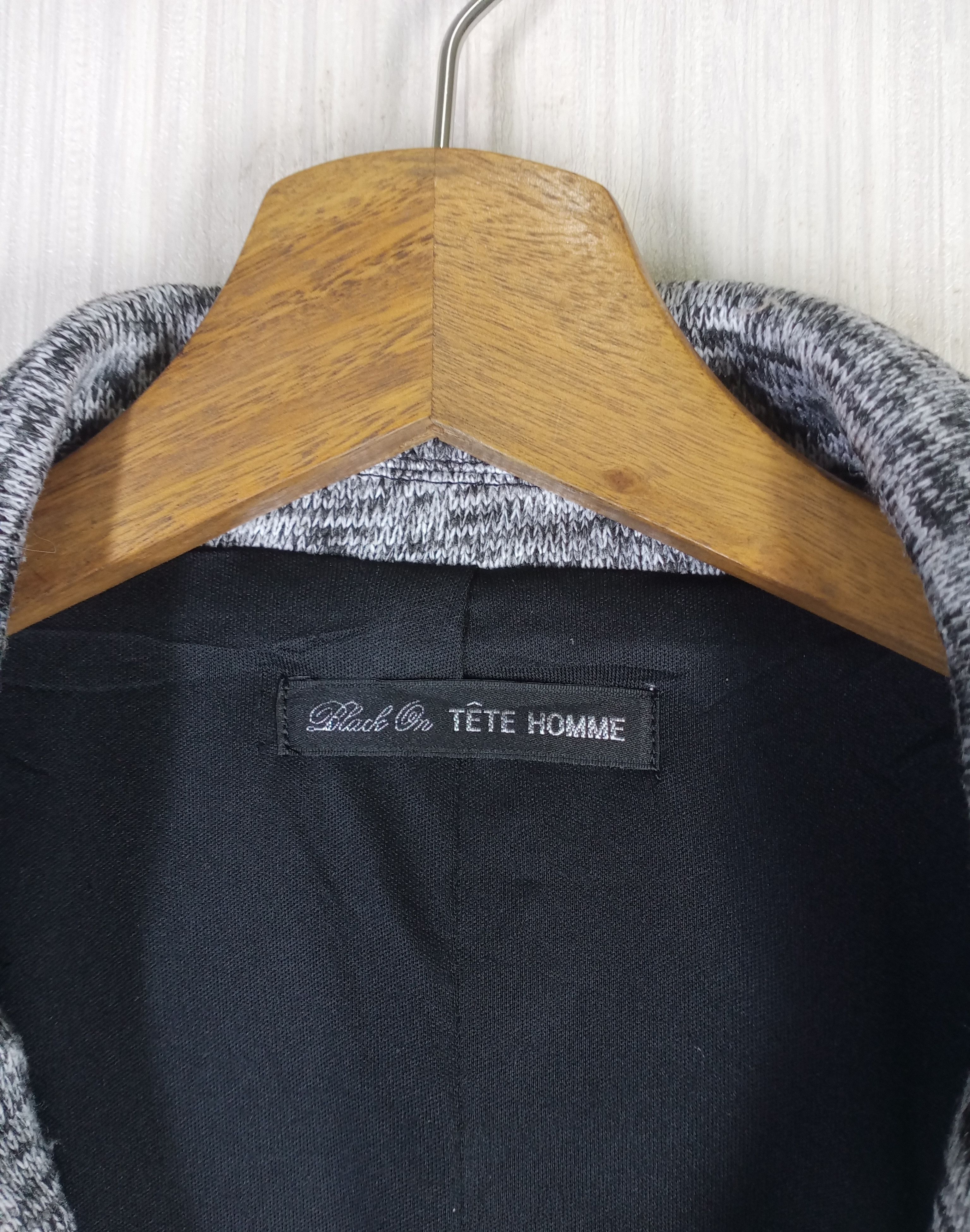 Issey Miyake Rare Black On Tete Homme Coat Jacket Size US M / EU 48-50 / 2 - 6 Thumbnail