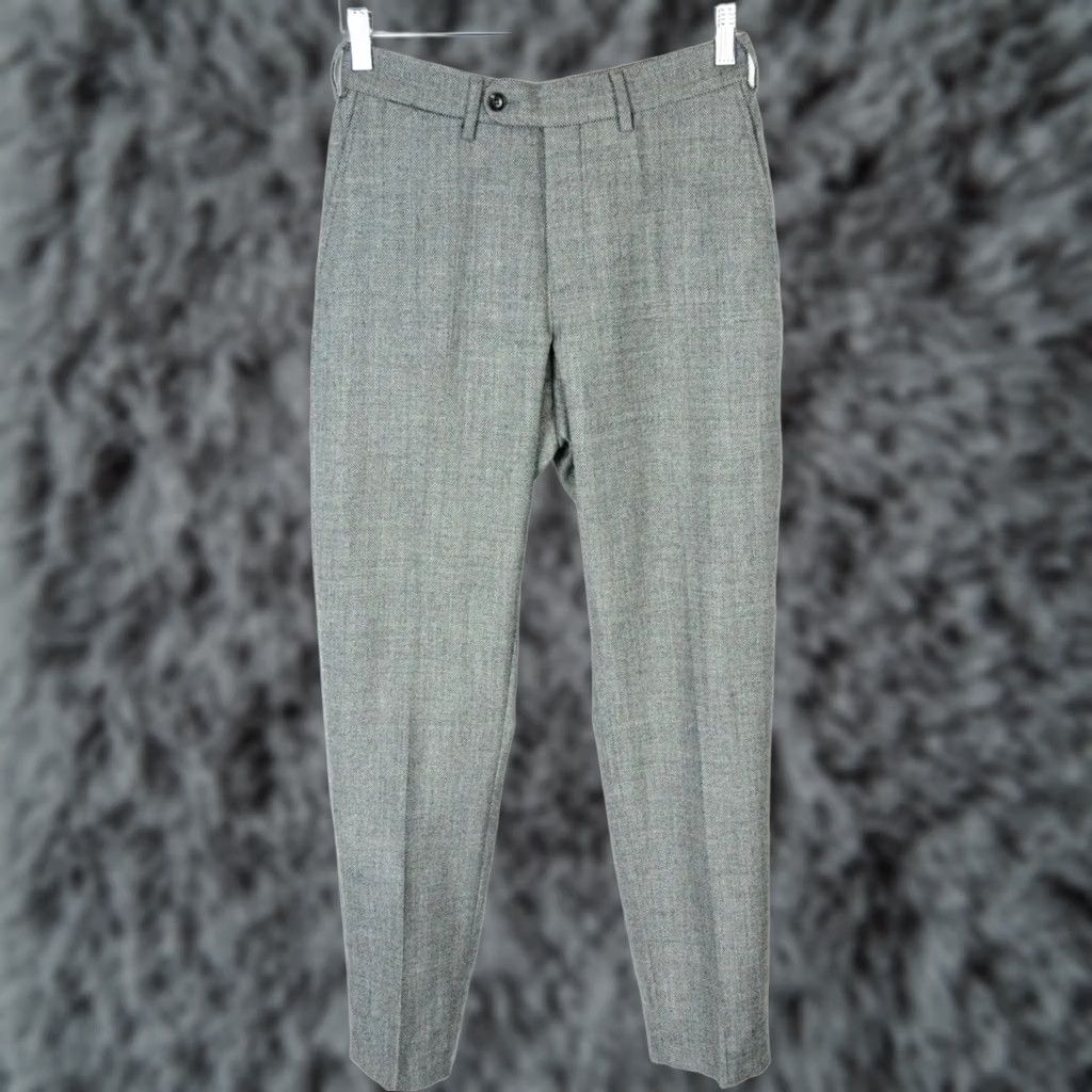 Suitsupply Suitsupply Trousers Men's UK 34 / W27 Pure Wool Classic Formal Zip Tapered Grey Capable All Seasons Regular Mens Size US 34 / EU 50 - 1 Thumbnail