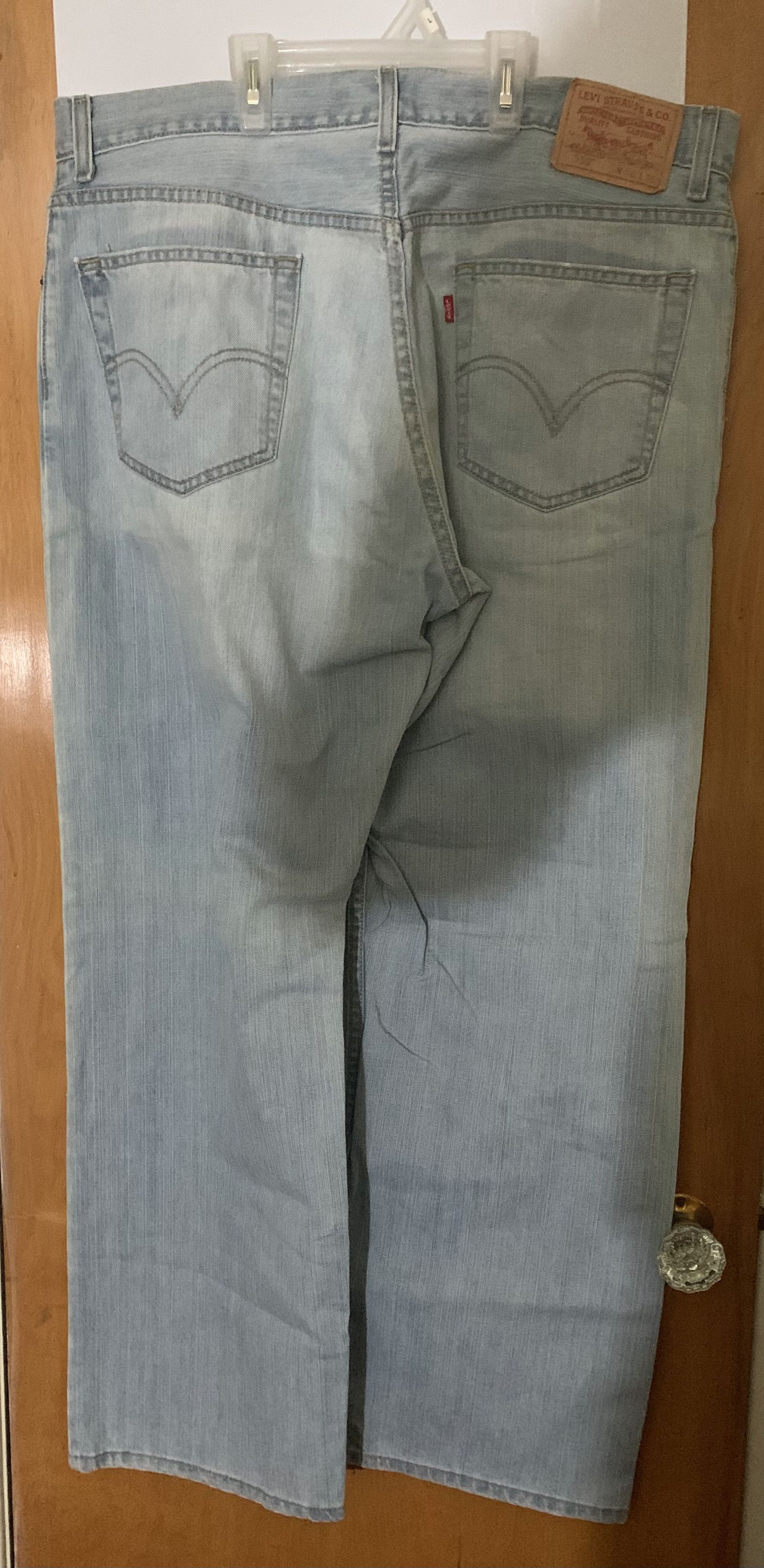 Levi's Levi's 559 Jeans Mens 36x30 Relaxed Straight Rinsed Blue Size US 36 / EU 52 - 3 Thumbnail