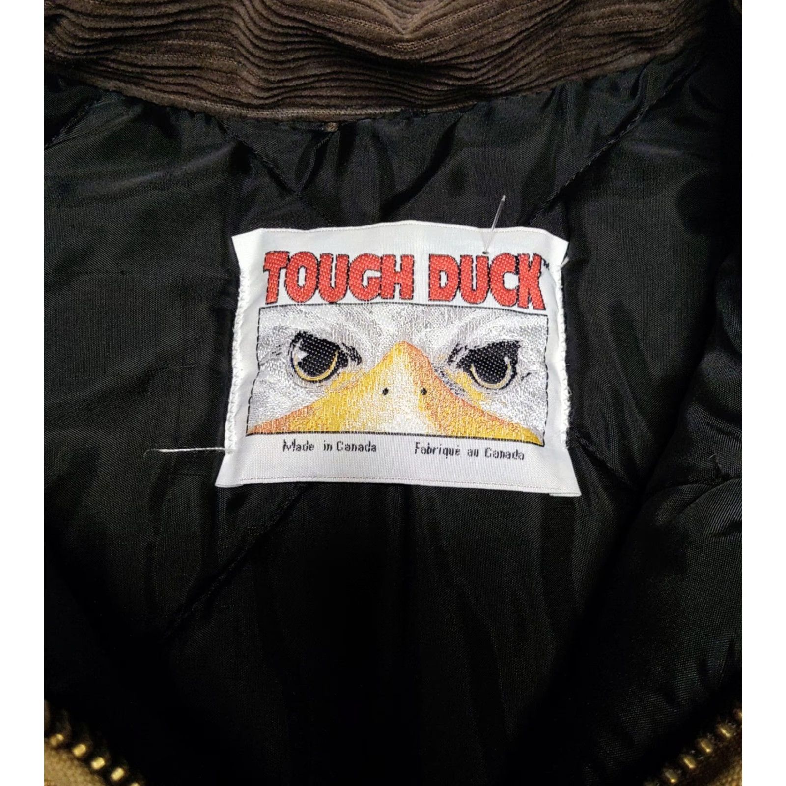 Vintage Vintage Tough Duck Chore Jacket XL Tan Canvas Quilt Lined Zippered Heavyweight Outdoor 90s Men Mens Jacket Size US XL / EU 56 / 4 - 7 Thumbnail