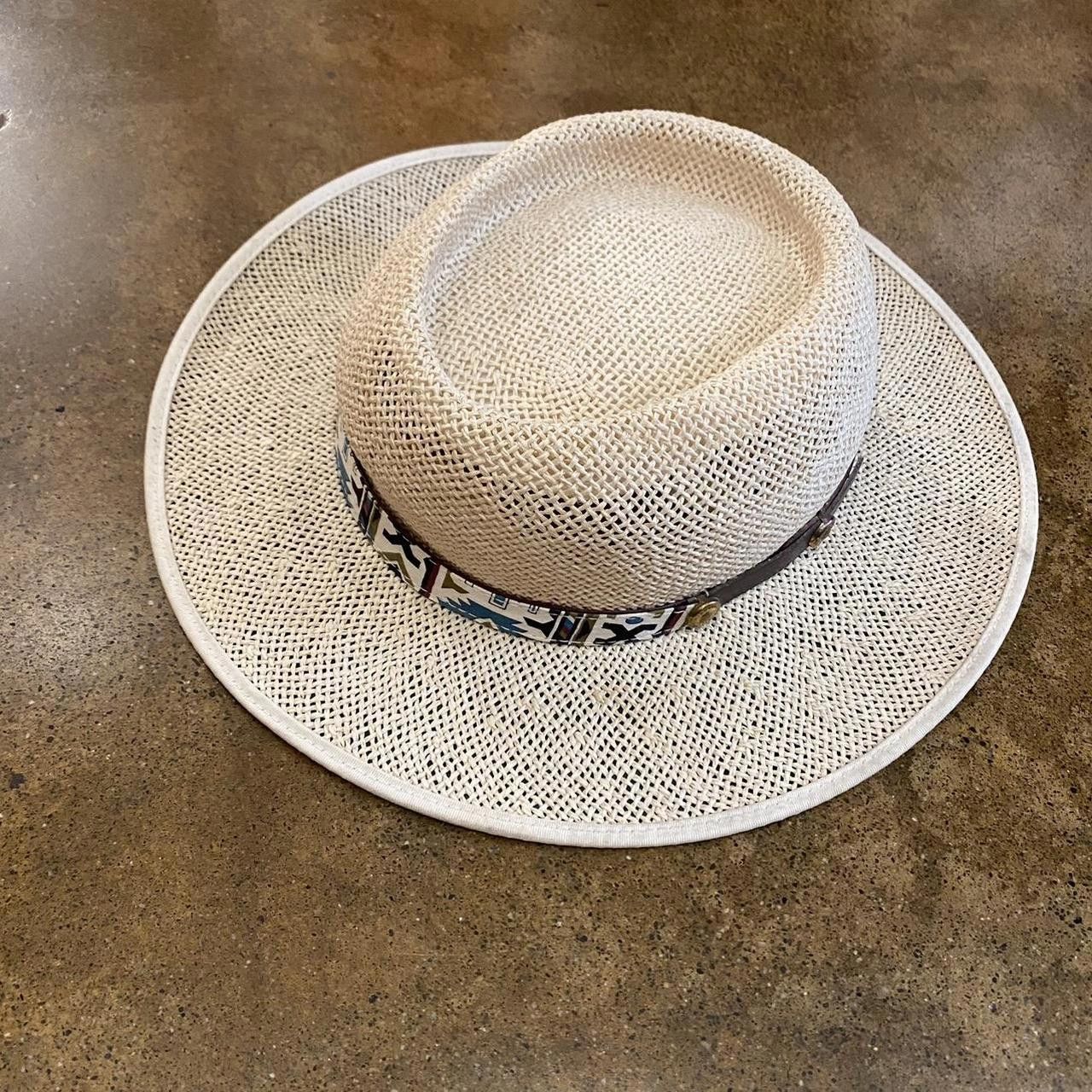 Designer Casual Western Straw Hat Size ONE SIZE - 2 Thumbnail