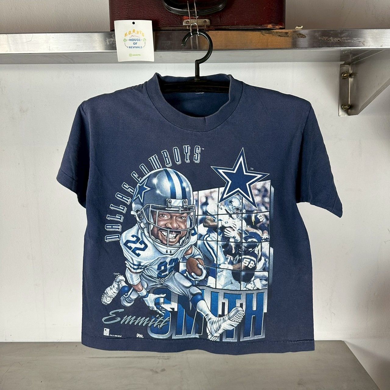 NFL × Vintage ​Vintage 1996 Emmitt Smith Dallas Cowboys Caricature NFL Tee Size US S / EU 44-46 / 1 - 1 Thumbnail