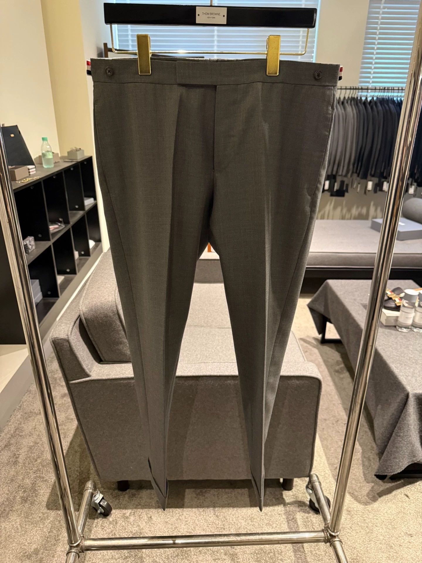 Thom Browne Thom Browne Classic Slim Fit Medium Gray Trousers Size 2 Size US 32 / EU 48 - 1 Thumbnail