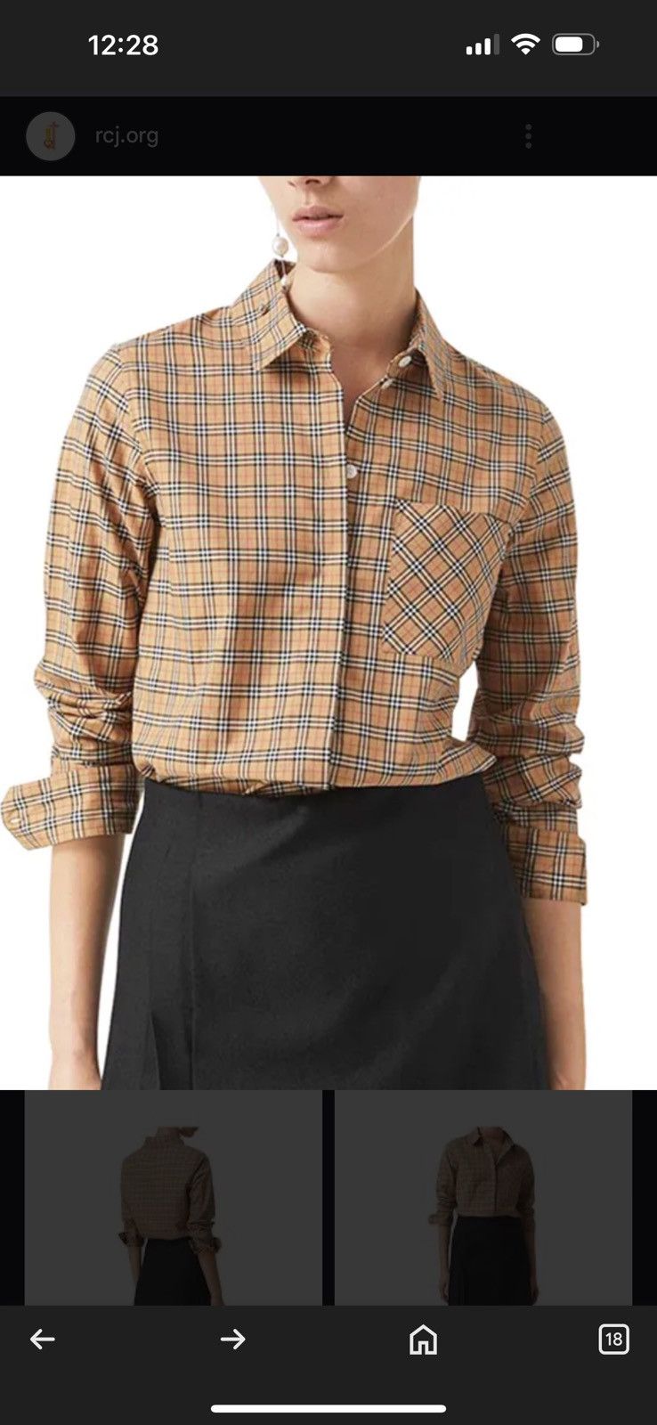 Burberry Burberry Nova Check Crow Long Sleeve Antique Size XS / US 0-2 / IT 36-38 - 11 Thumbnail