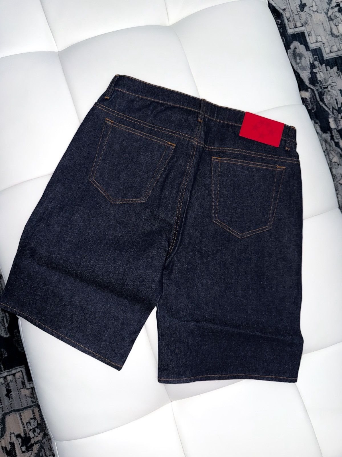 Sp5der Spider denim logo shorts Size US 32 / EU 48 - 2 Thumbnail