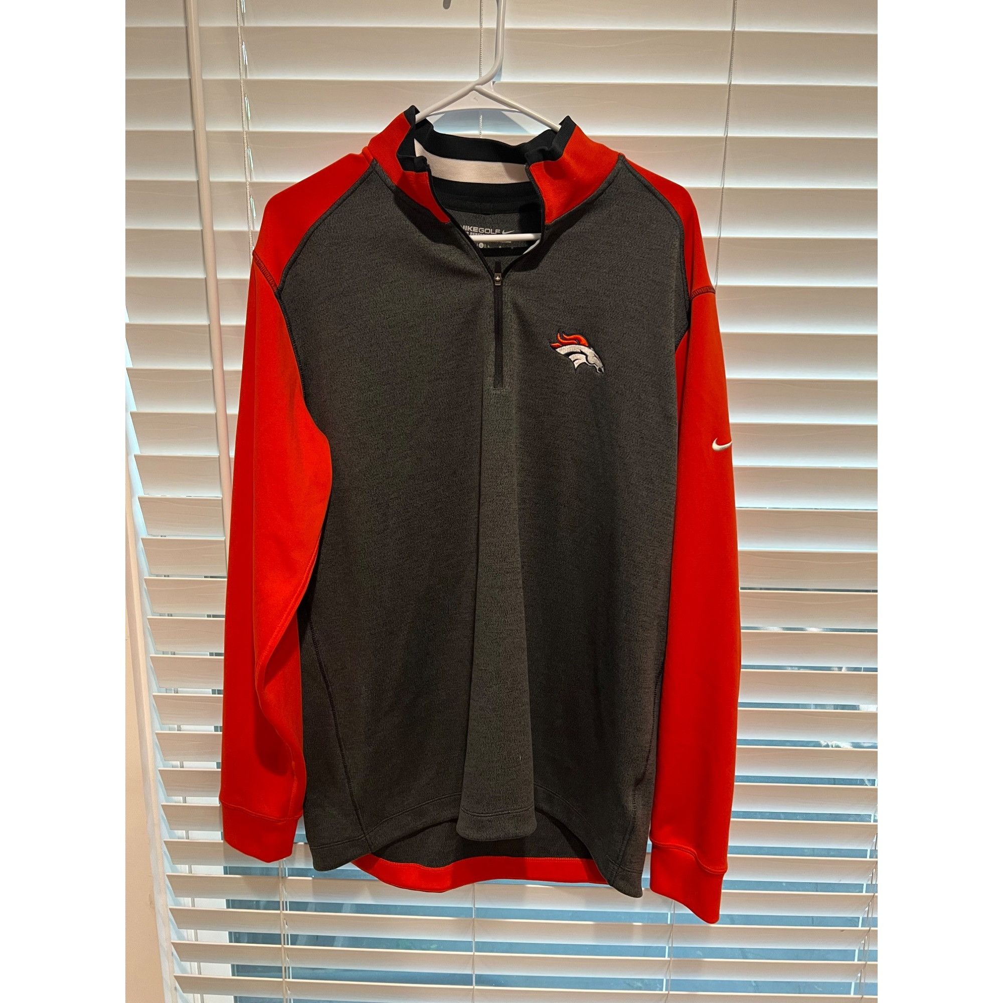 Nike Nike Golf Denver Broncos 1/4 Zip Pullover - Size L Size US L / EU 52-54 / 3 - 1 Thumbnail