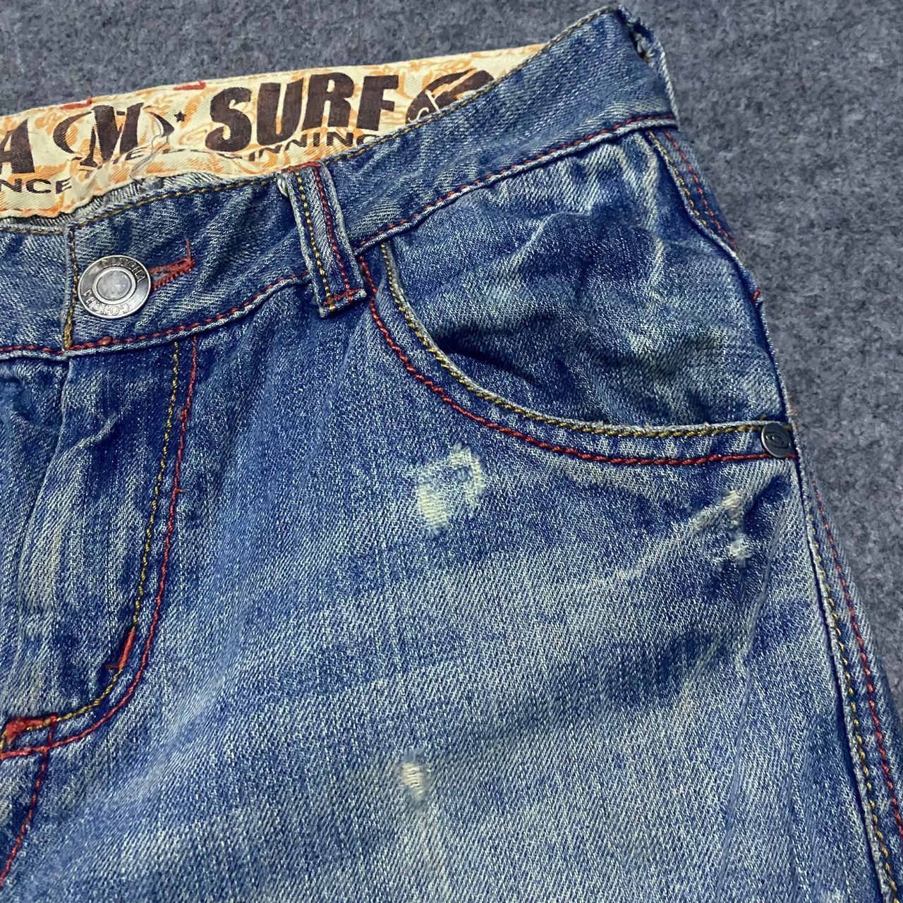 Gotcha 💥Best Offer💥Vintage Gotcha Surfwear Distressed Denim Size US 32 / EU 48 - 8 Thumbnail
