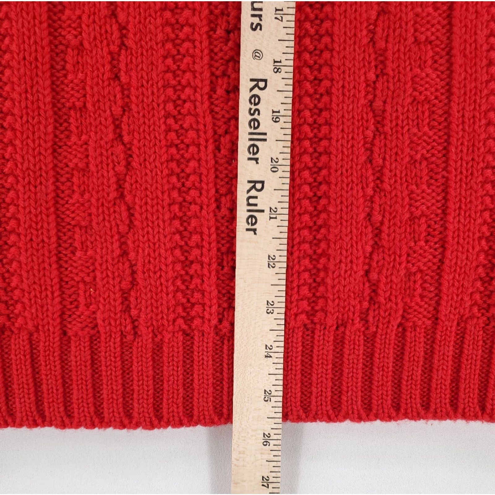 J.Crew VINTAGE J.CREW Sweater Waffle-Knit 100% Wool Red Long Sleeve Mens M Size US M / EU 48-50 / 2 - 5 Thumbnail