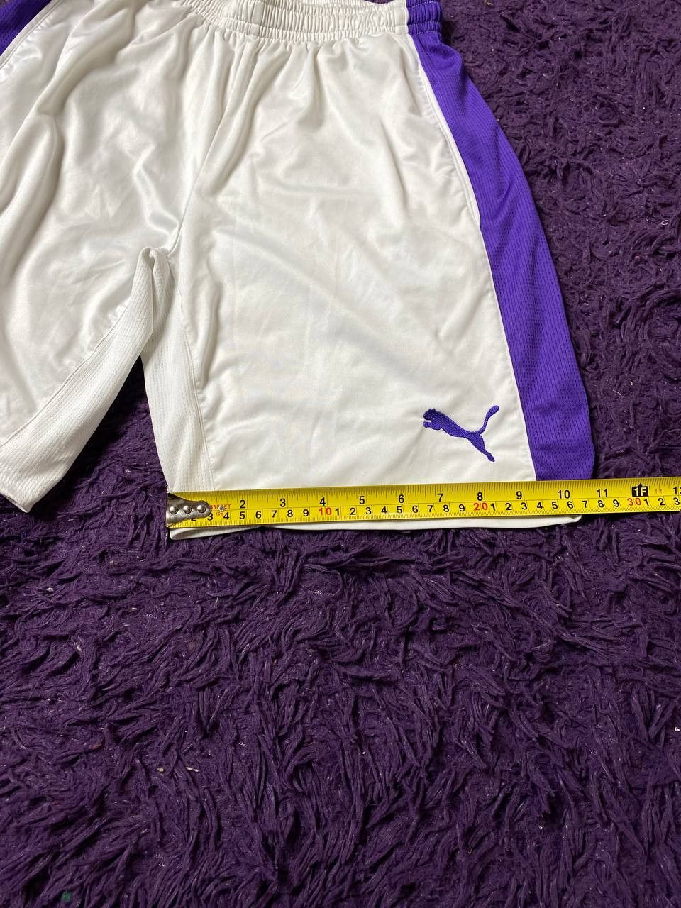 Puma × Vintage Puma vintage white shorts retro big print 90s y2k Size US 32 / EU 48 - 13 Thumbnail
