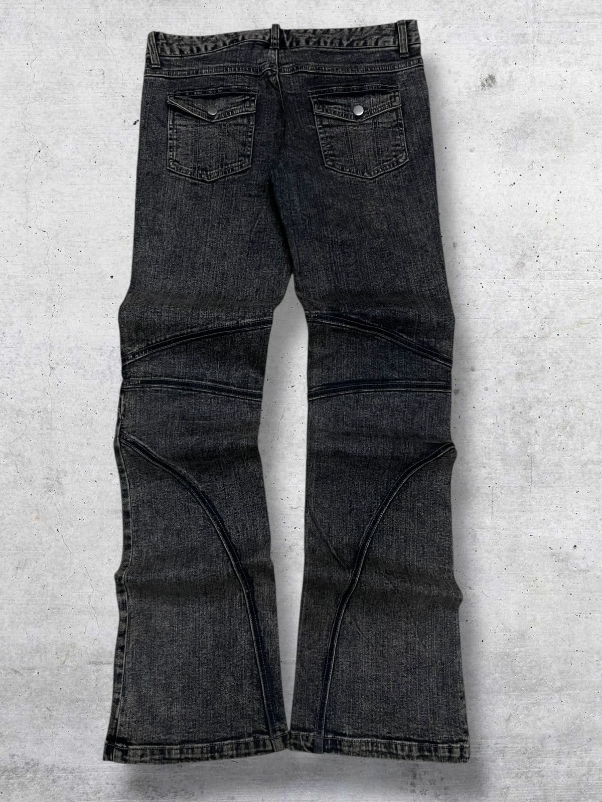 Tornado Mart JAPAN ARCHITECTURAL ADORE GOTHIC FLARE 90S DESIGNER DENIM Size US 30 / EU 46 - 7 Thumbnail