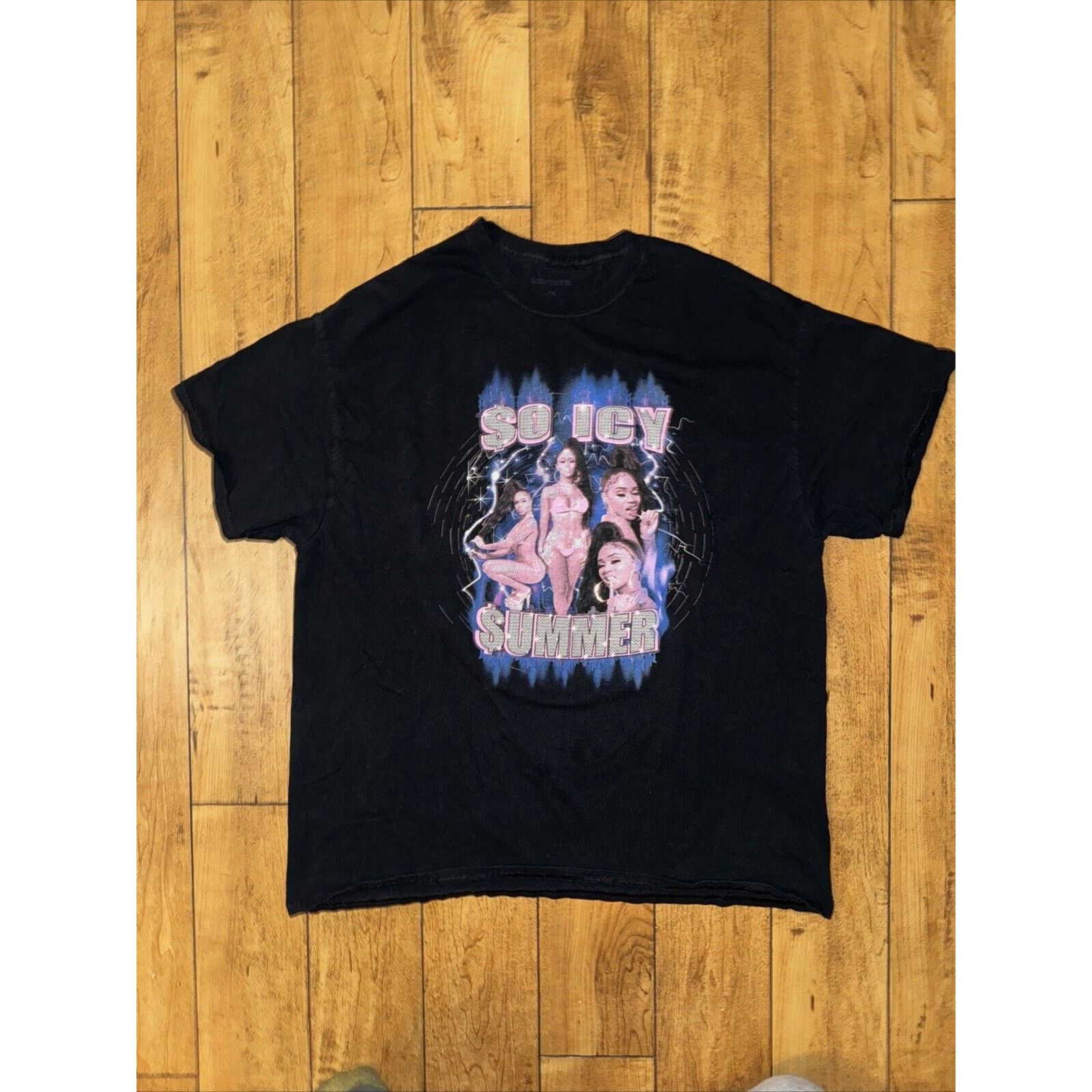 Rap Tees × Vintage Saweeti Hot Girl Rap Tee T-Shirt Black XL 23x27 Size US XL / EU 56 / 4 - 1 Thumbnail