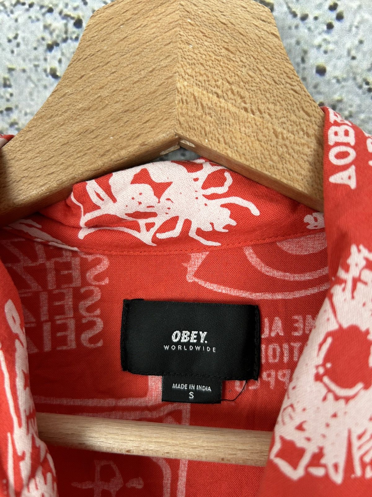 Obey Obey Viscose Shirt Streetwear Rap Y2K Drill Skateboarding Size US S / EU 44-46 / 1 - 5 Thumbnail