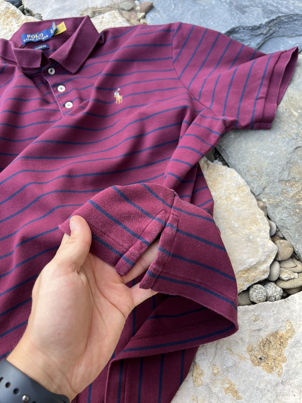 Polo Ralph Lauren × Ralph Lauren Polo Ralph Lauren pima tee striped t-shirt multicolor pony Size US XL / EU 56 / 4 - 15 Thumbnail