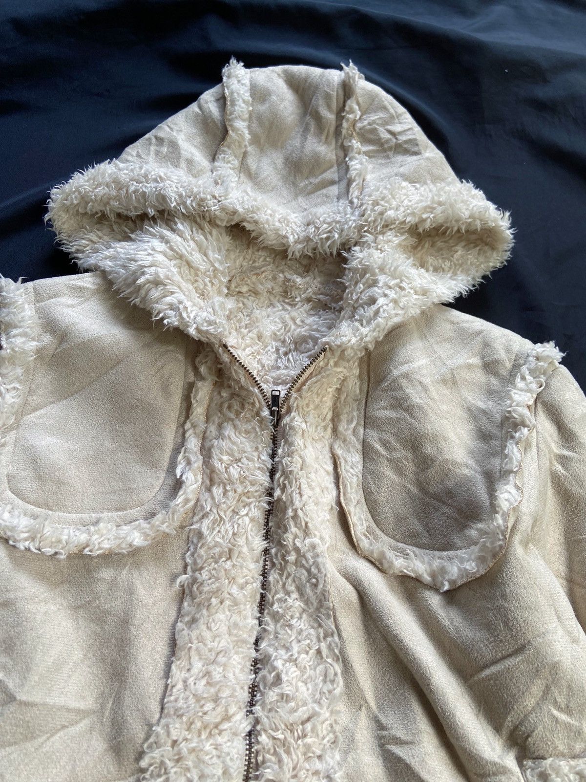 PPFM GRASS WATER FAUX FUR ZIP JACKET Size US XS / EU 42 / 0 - 2 Thumbnail