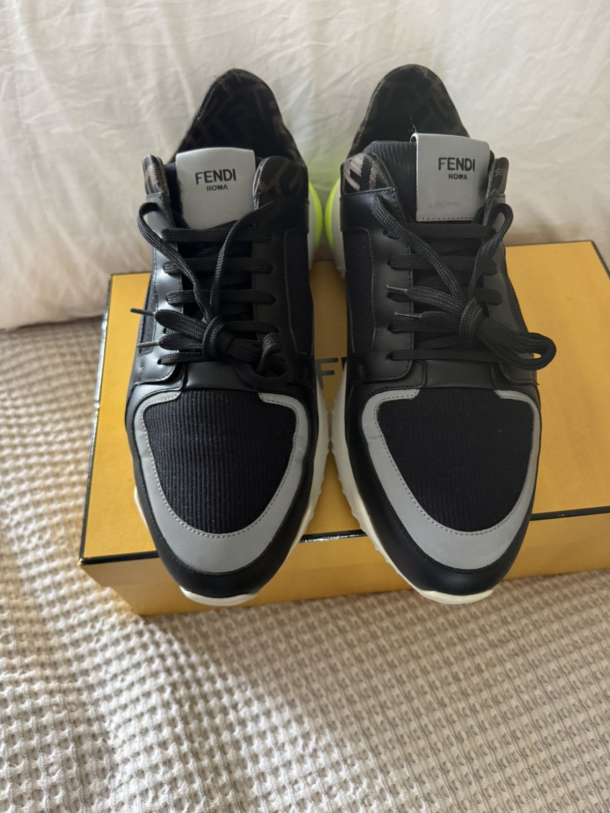Fendi FENDI Jacquard FF Track Sneaker Size US 11 / EU 44 - 4 Thumbnail