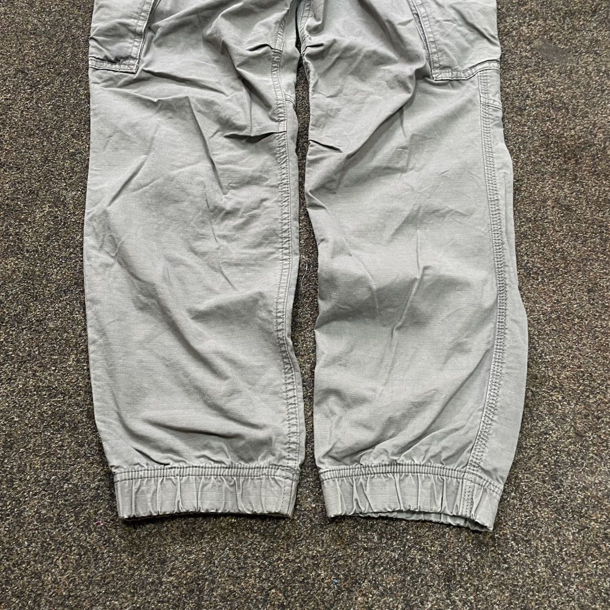 Vintage Vintage Y2K Baggy Cargo Pants Washed Grey Streetwear Logo M Size 32" / US 10 / IT 46 - 5 Thumbnail