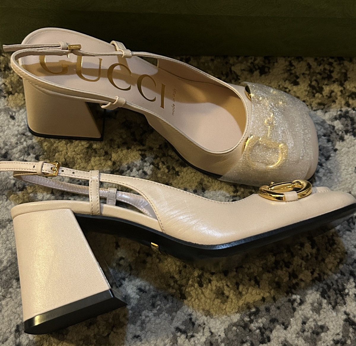 Gucci Gucci Horsebit Mid Heel Slingback Pump Size 35 Skin Rose Size US 5 / IT 35 - 7 Thumbnail