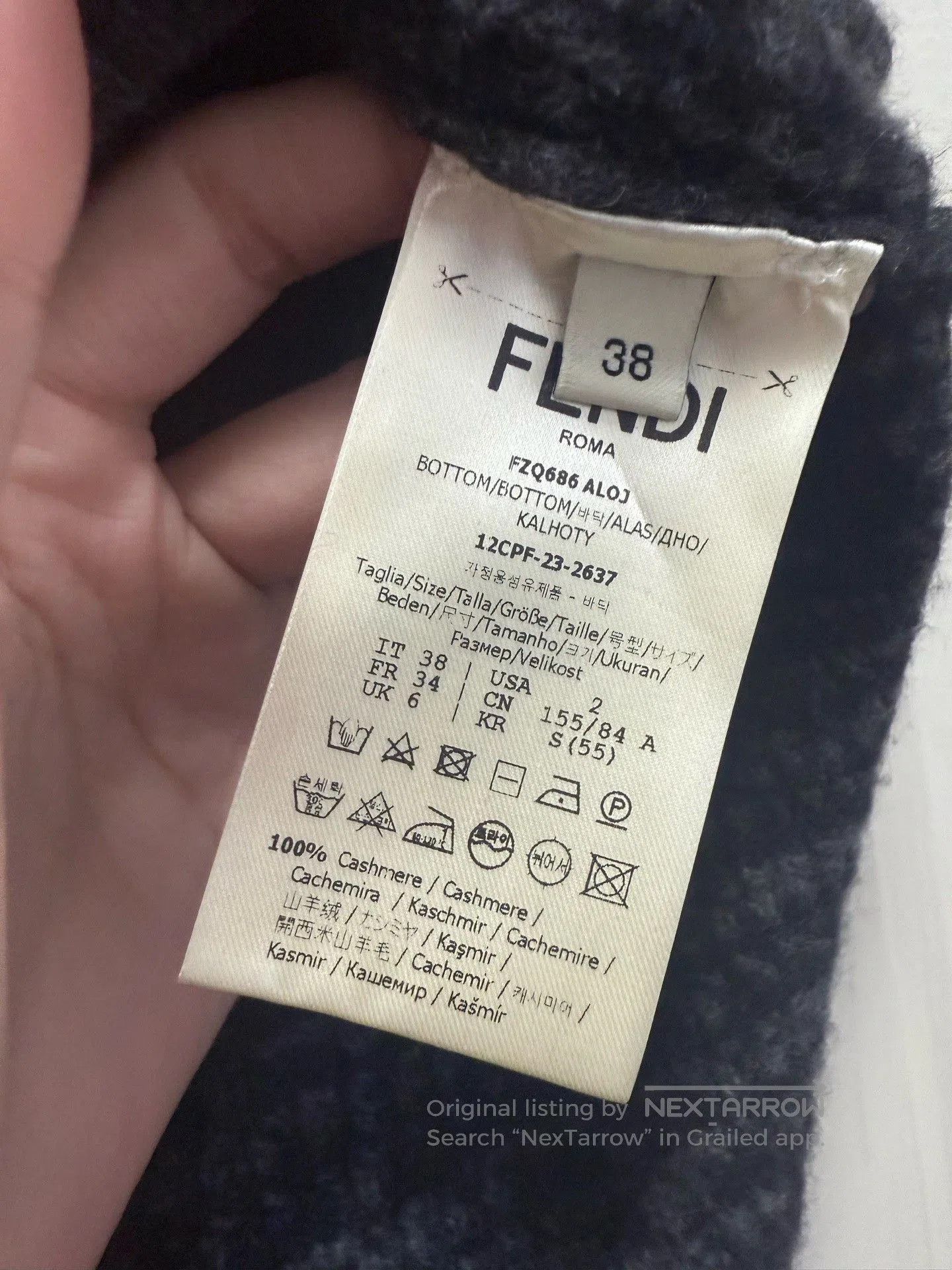 Fendi Fendi All-Over Print Skirt. Size 37" - 4 Thumbnail
