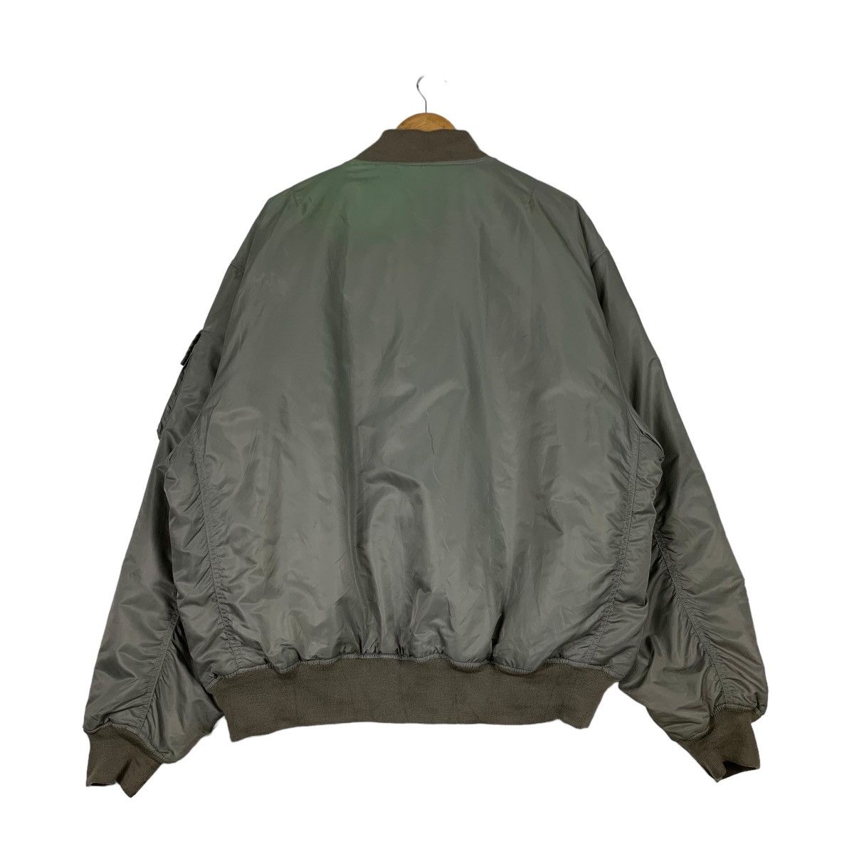 Japanese Brand Vintage Silver Grey Bomber Jacket Big Size #1108-C50 Size US XXL / EU 58 / 5 - 7 Thumbnail
