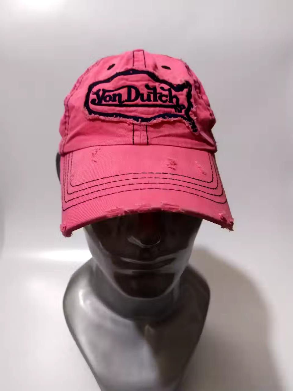 Von Dutch Von Dutch Distressed Pink Hats Size ONE SIZE - 1 Thumbnail