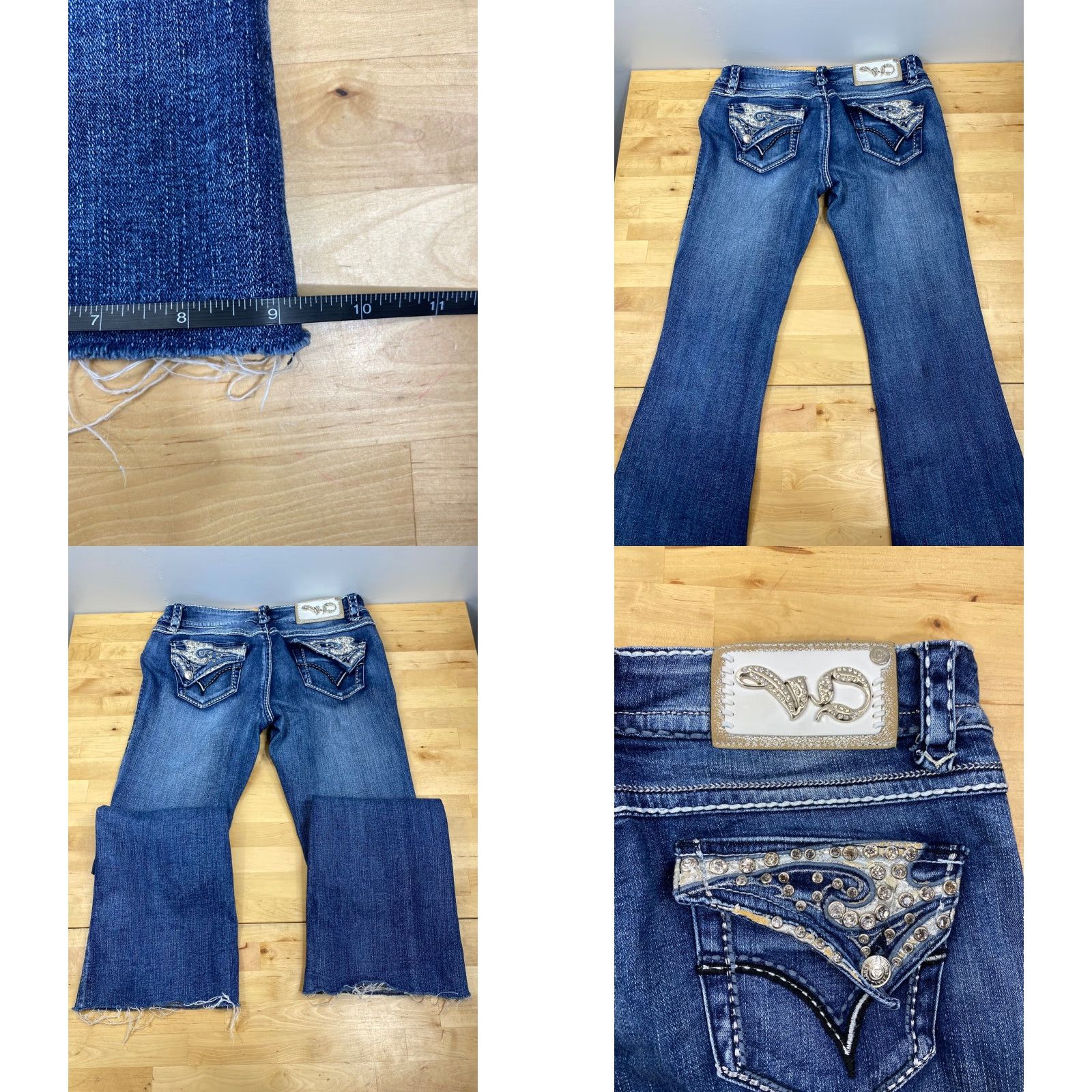 Vintage Virgin Only VO Womens Jeans Denim Blue Size 11 Bootcut Regular Virgin Only VO Jeans Womens Size 11 Blue Denim Bootcut Regular Women Size 32" / US 10 / IT 46 - 8 Thumbnail