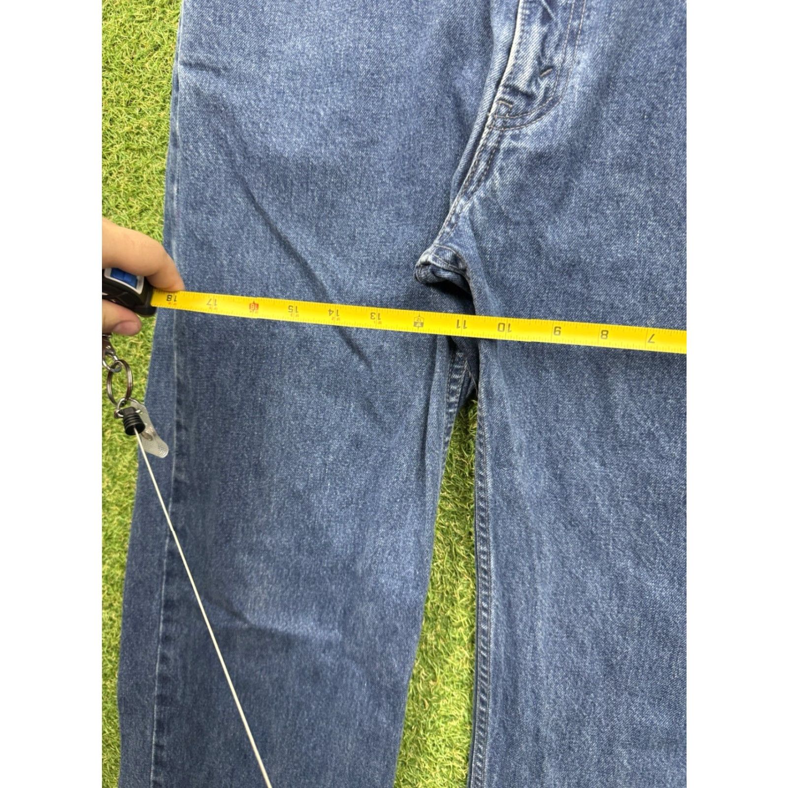 Levi's Levi's Silvertab Jeans Mens 34x32 Denim 90s Grunge Y2K Skater Jeans Straight Relaxed Regular 5-Pocket Blue Denim Dark Vintage Size US 34 / EU 50 - 5 Thumbnail
