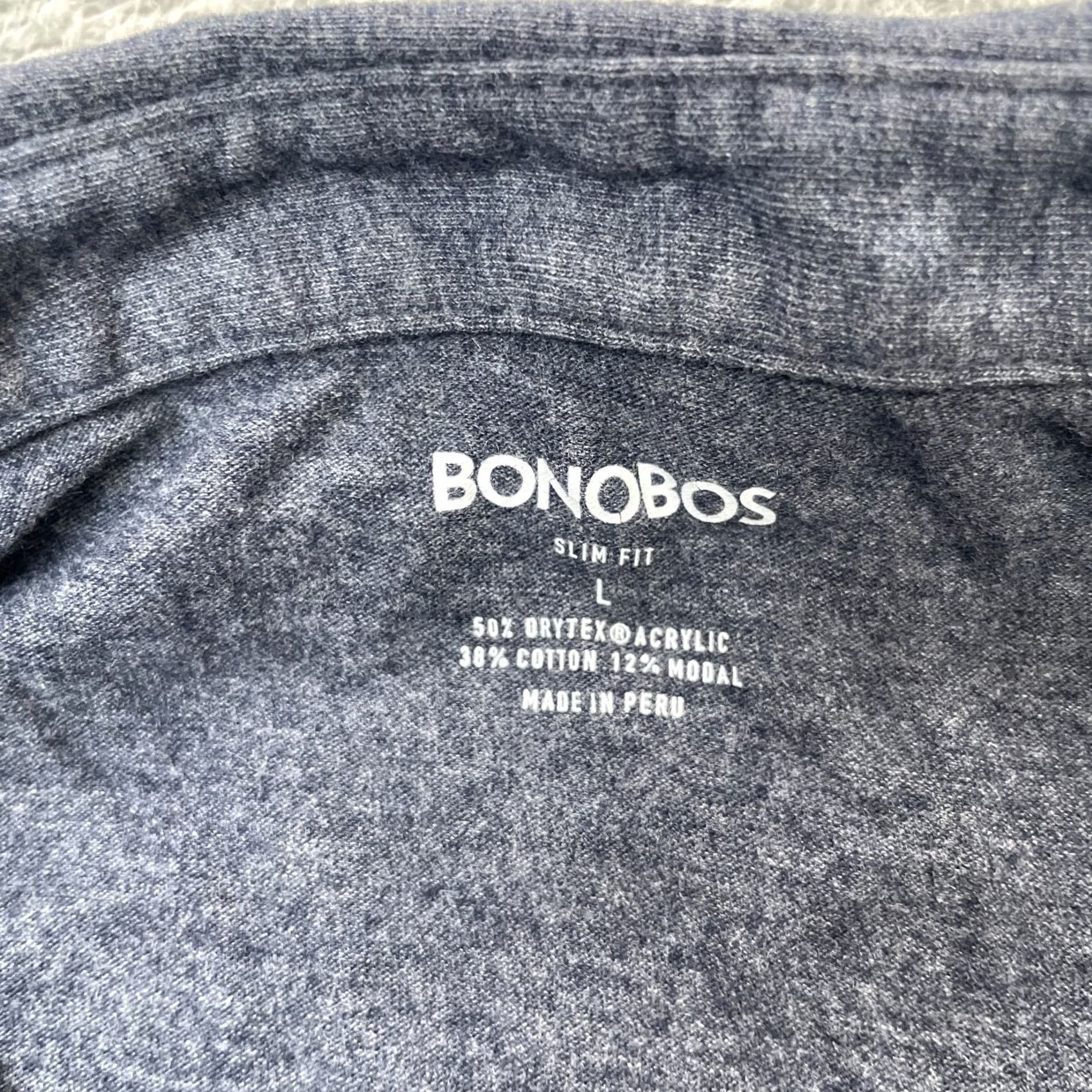 Bonobos Bonobos Polo Shirt Mens Large Gray Slim Fit Cotton Stretch Golf Tennis Preppy Size US L / EU 52-54 / 3 - 3 Thumbnail