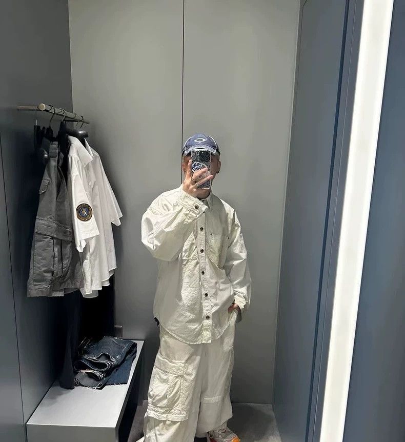 Balenciaga Balenciaga size S White old damaged cargo overalls Size US 27 - 6 Thumbnail