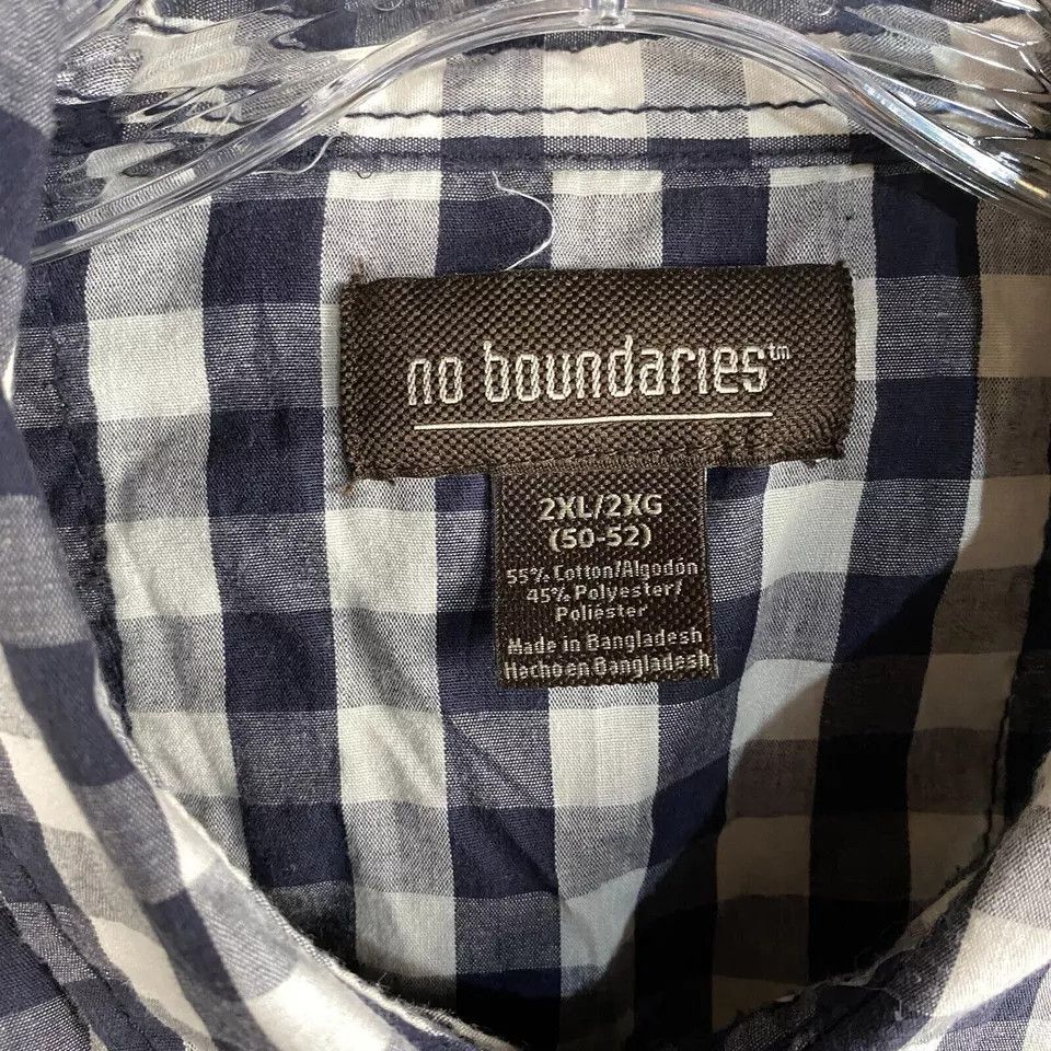 Other No Boundaries Button Up Shirt Men's 2XL 50-52 Long Sleeve Size US XXL / EU 58 / 5 - 3 Thumbnail