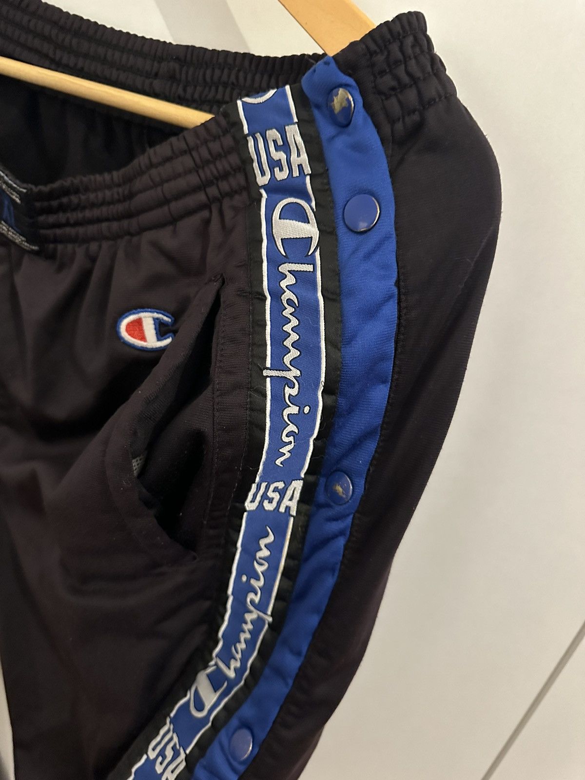 Champion Champion Jogginghose Hose Size XL Vintage Track Knopfhose Size US 42 / EU 58 - 5 Thumbnail